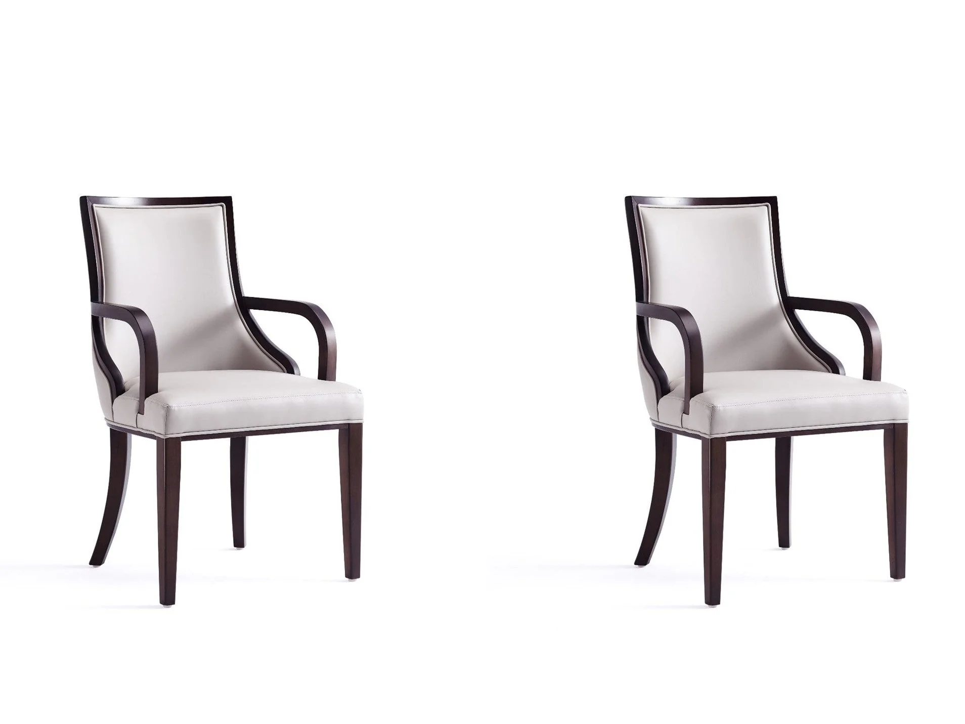 Grand Dining Armchair (set of 2) in Light Grey