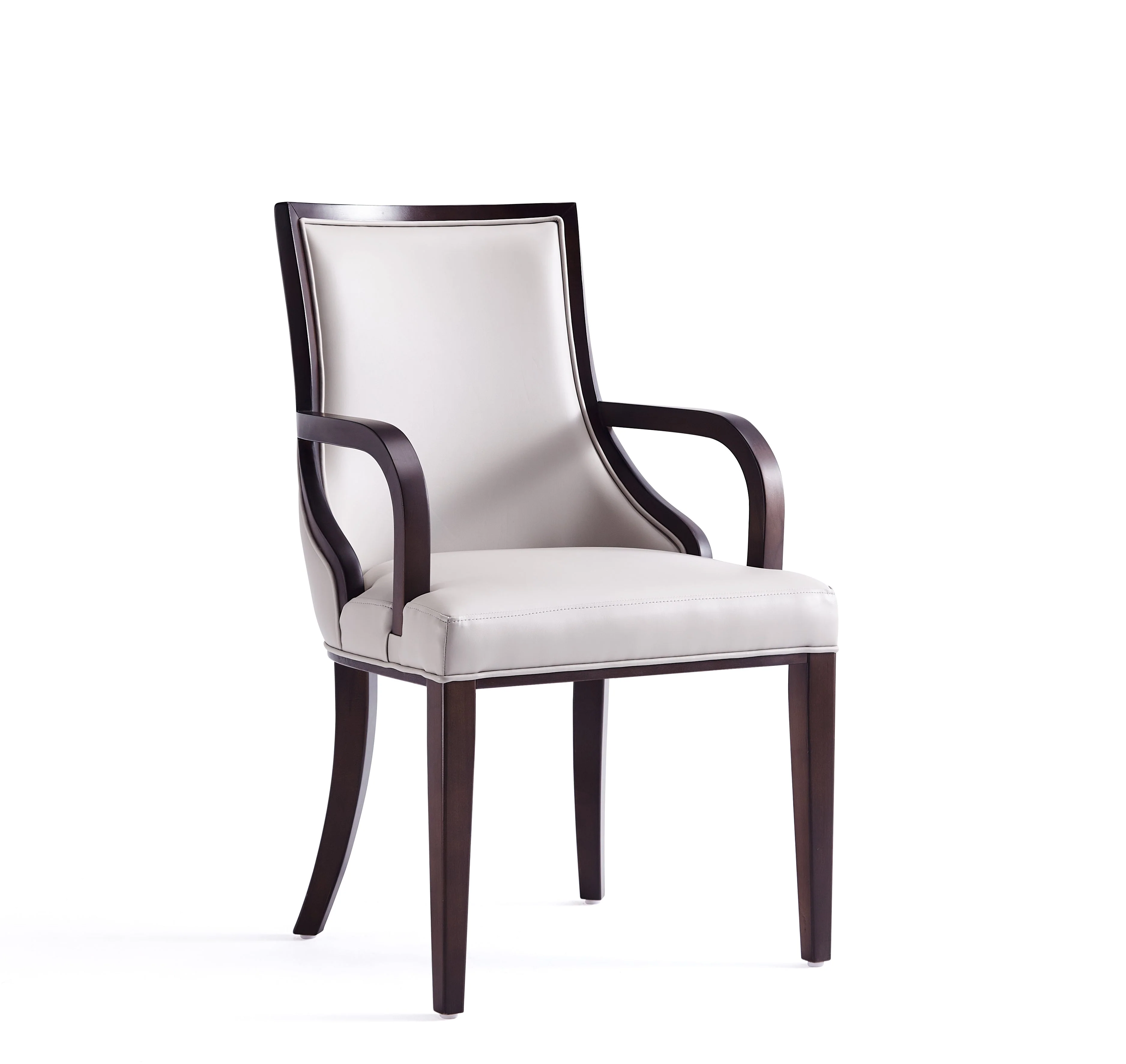 Grand Dining Armchair (set of 2) in Light Grey - Image 4