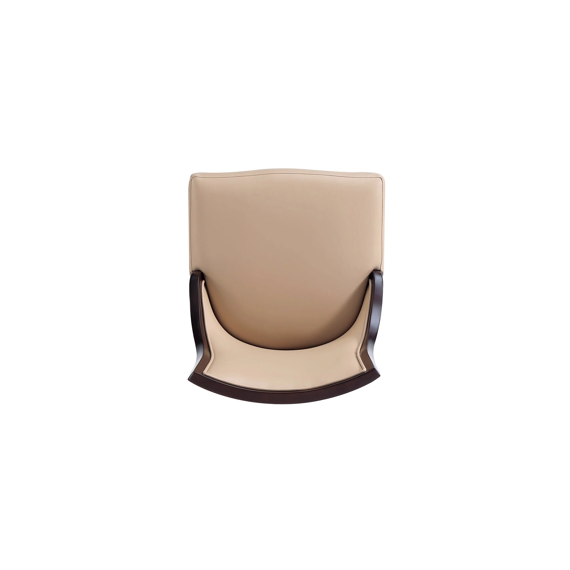 Grand Faux Leather and Velvet Dining Chair in Tan (set of 2) - Image 9
