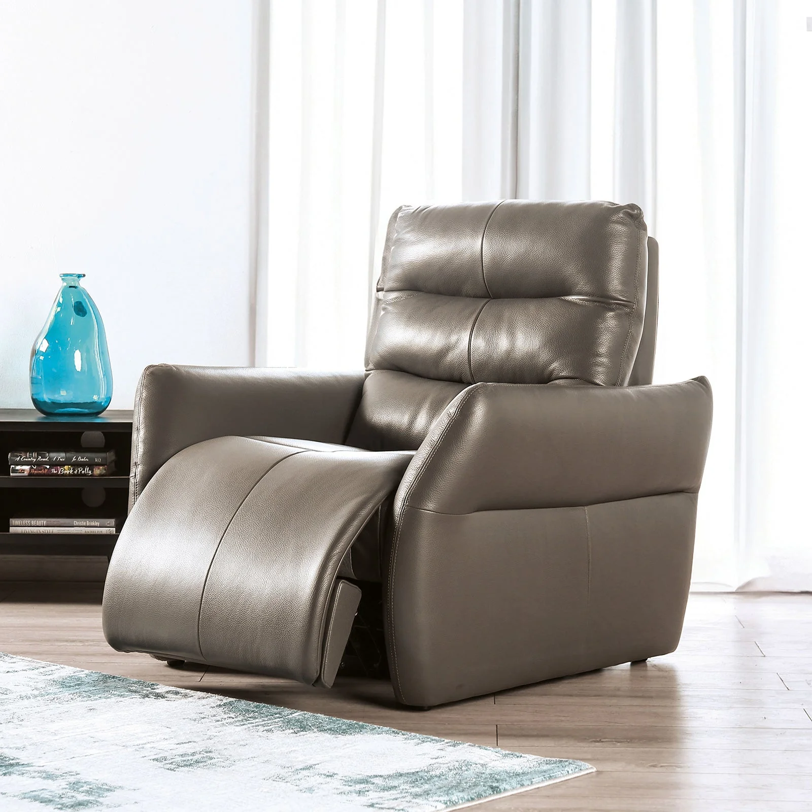 Granucci Gray Power Recliner