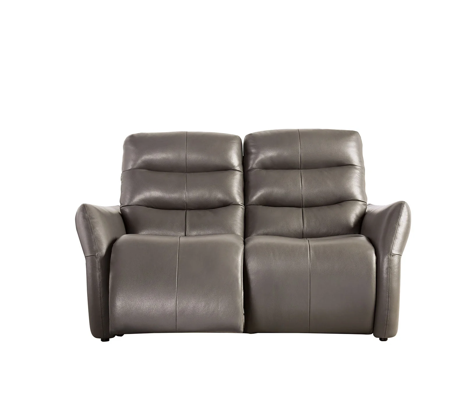 Granucci Gray Real Italian Leather Reclining Living Room Set - Image 6