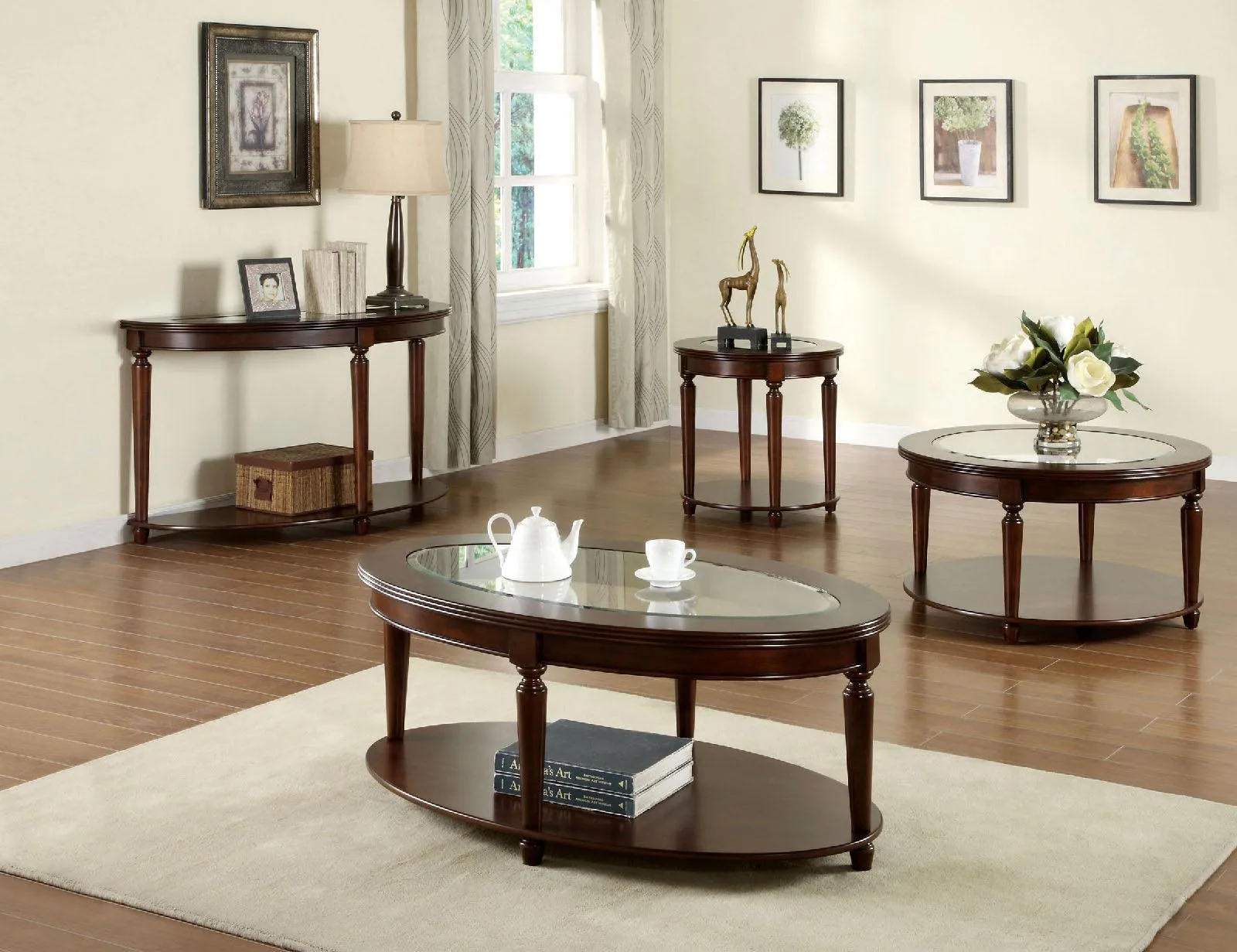 Granvia Dark Cherry End Table - Image 2