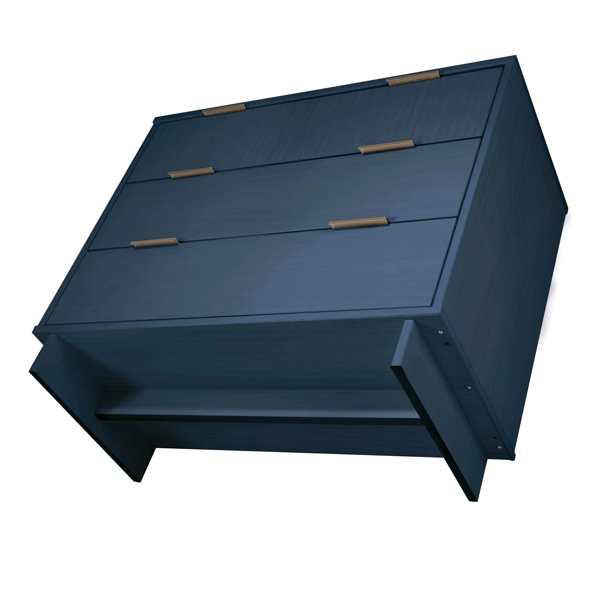 Granville 2-Piece Granville Tall Chest and Standard Dresser Set in Midnight Blue - Image 12