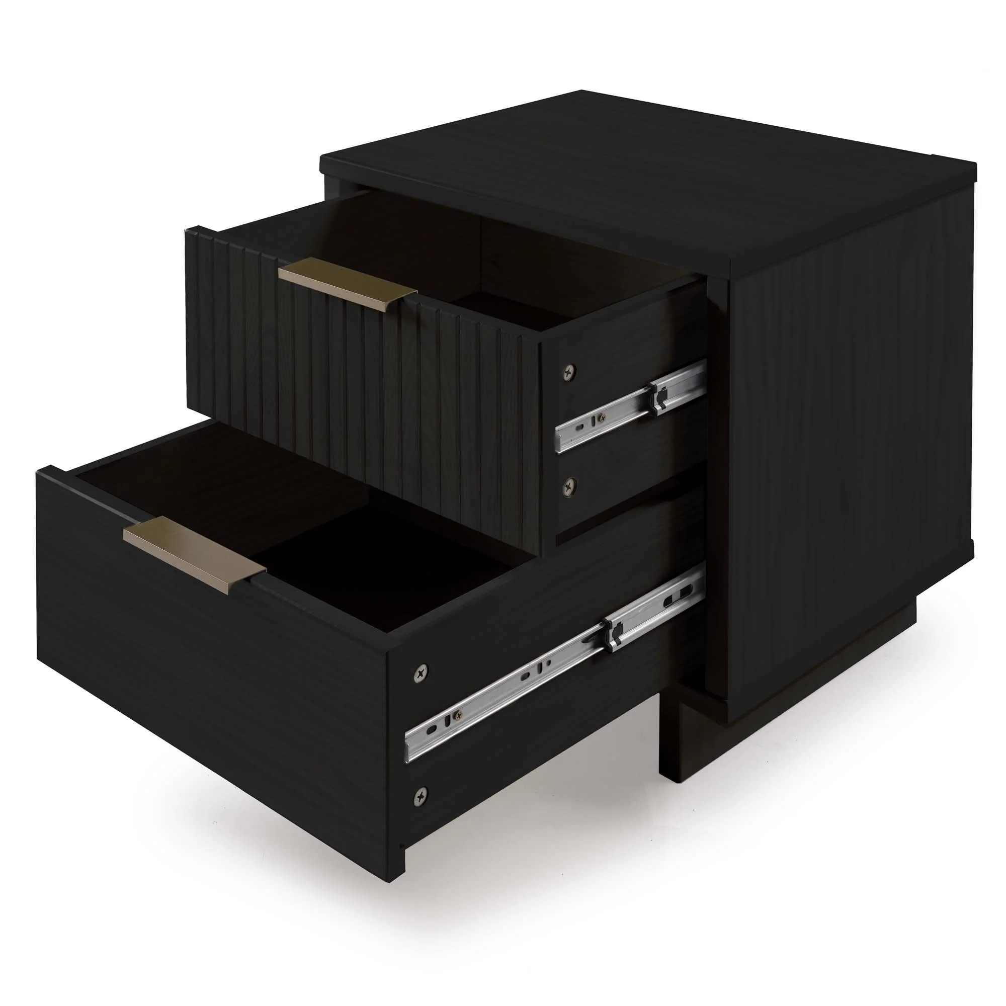 Granville 2-Piece Standard Dresser and Nightstand Set in Black - Image 19