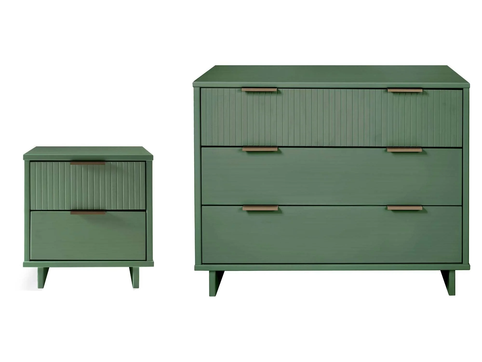Granville 2-Piece Standard Dresser and Nightstand Set in Sage Green