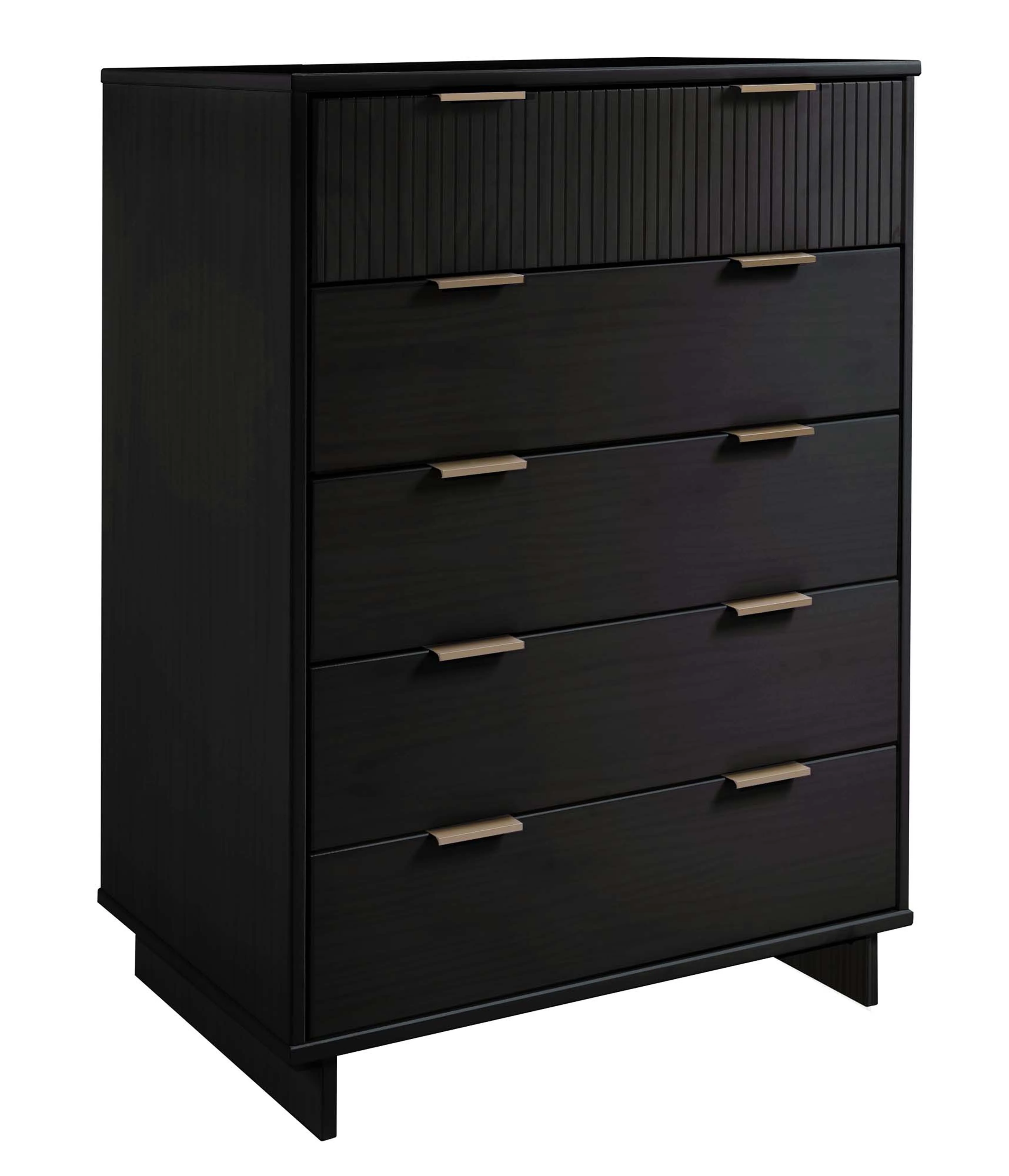 Granville 2-Piece Tall Chest and Standard Dresser Set in Black - Image 15