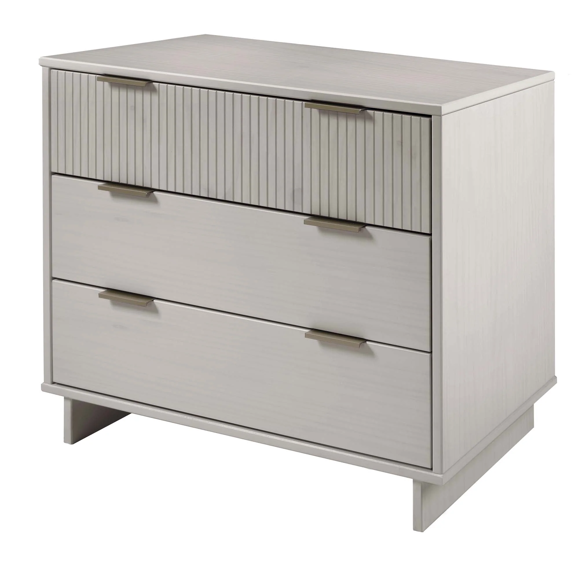 Granville 2-Piece Tall Chest and Standard Dresser Set in Light Grey - Image 8