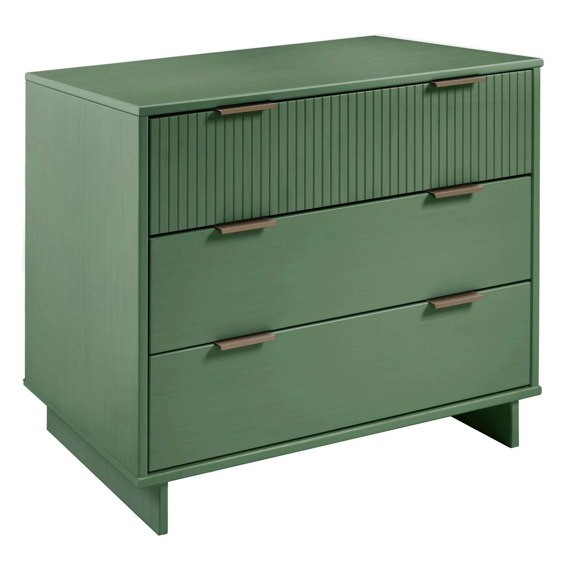 Granville 2-Piece Tall Chest and Standard Dresser Set in Sage Green - Image 9