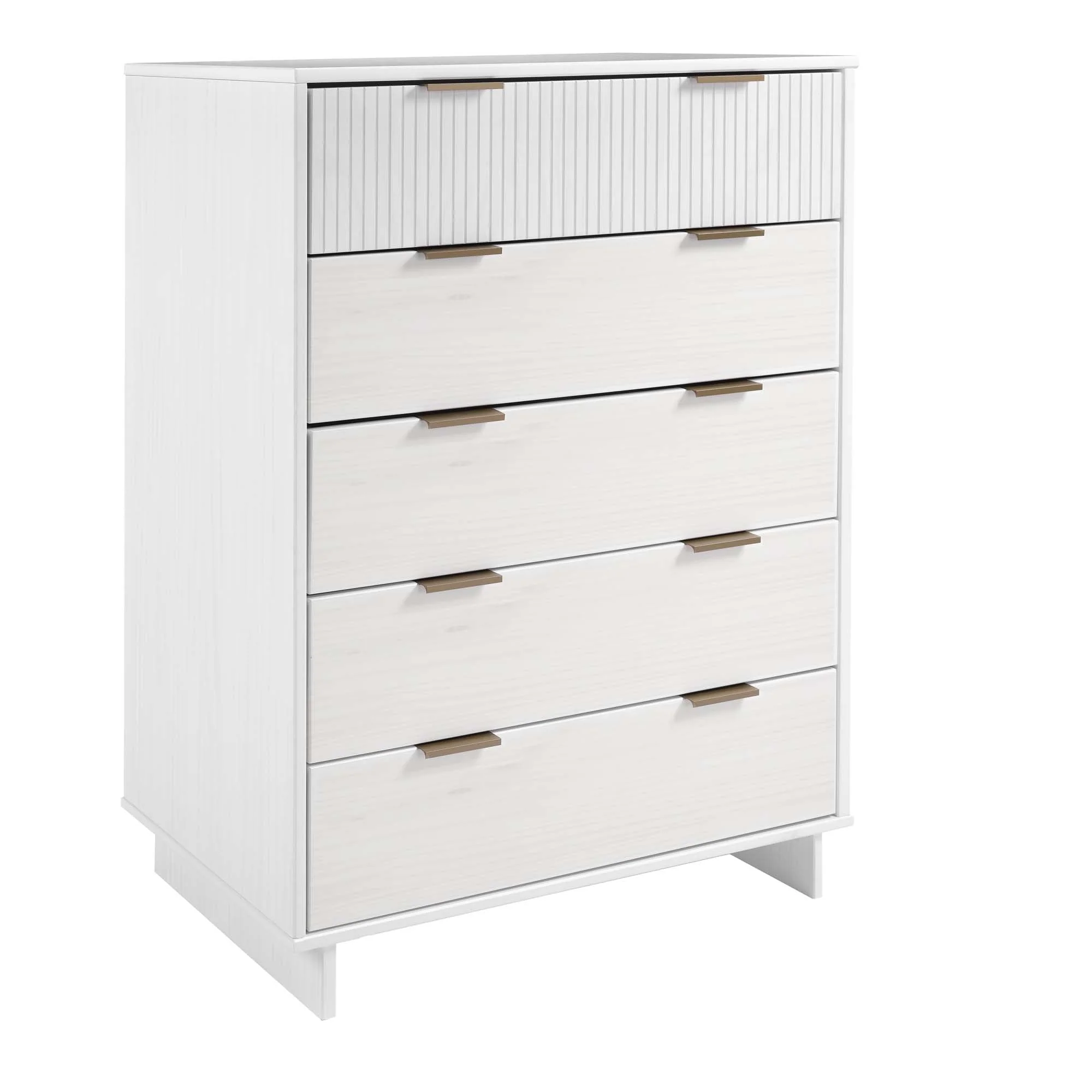 Granville 2-Piece Tall Chest and Standard Dresser Set in White - Image 15