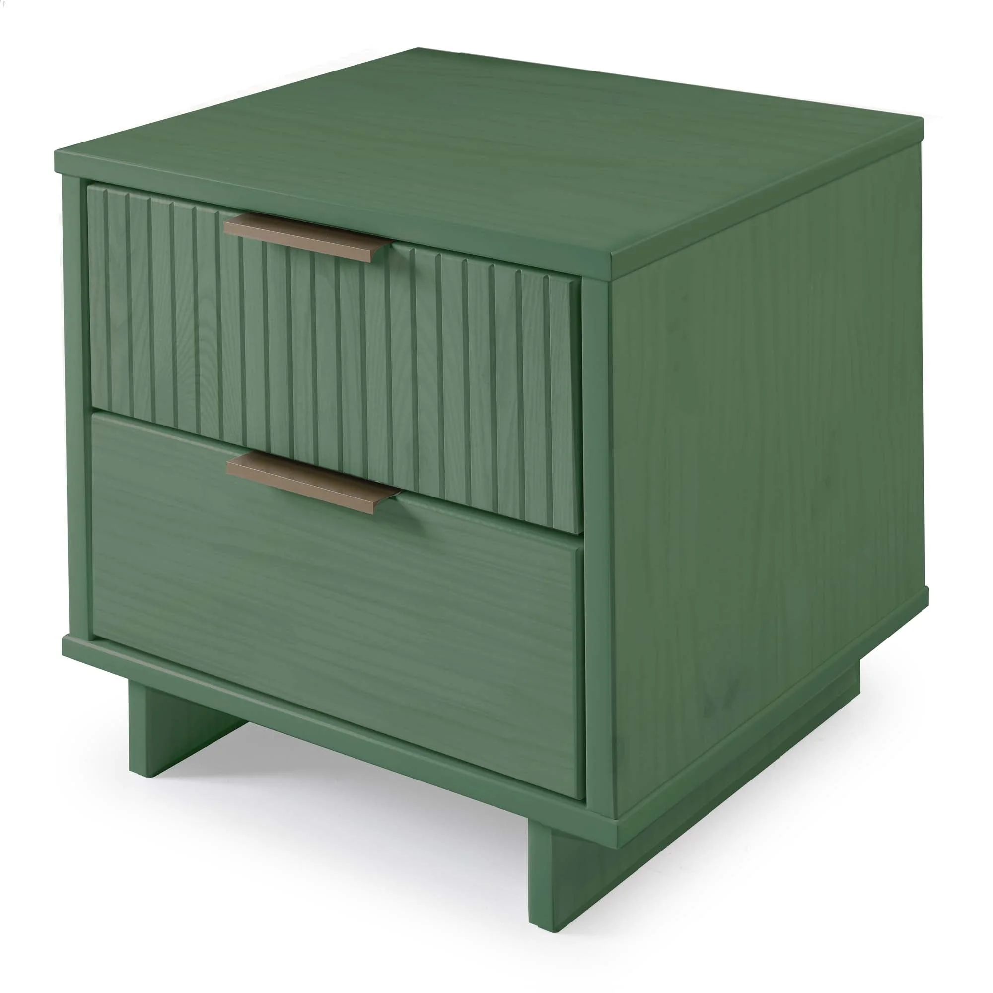 Granville 3-Piece Standard Dresser, Tall Narrow Chest and Nightstand Set in Sage Green - Image 23