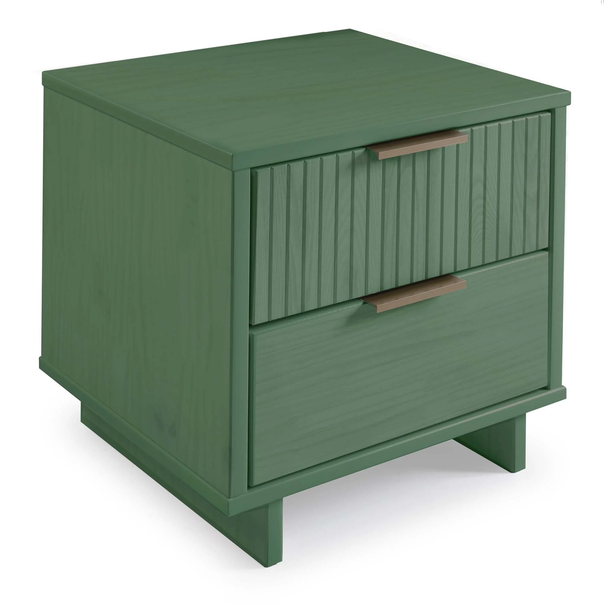 Granville 3-Piece Standard Dresser, Tall Narrow Chest and Nightstand Set in Sage Green - Image 24