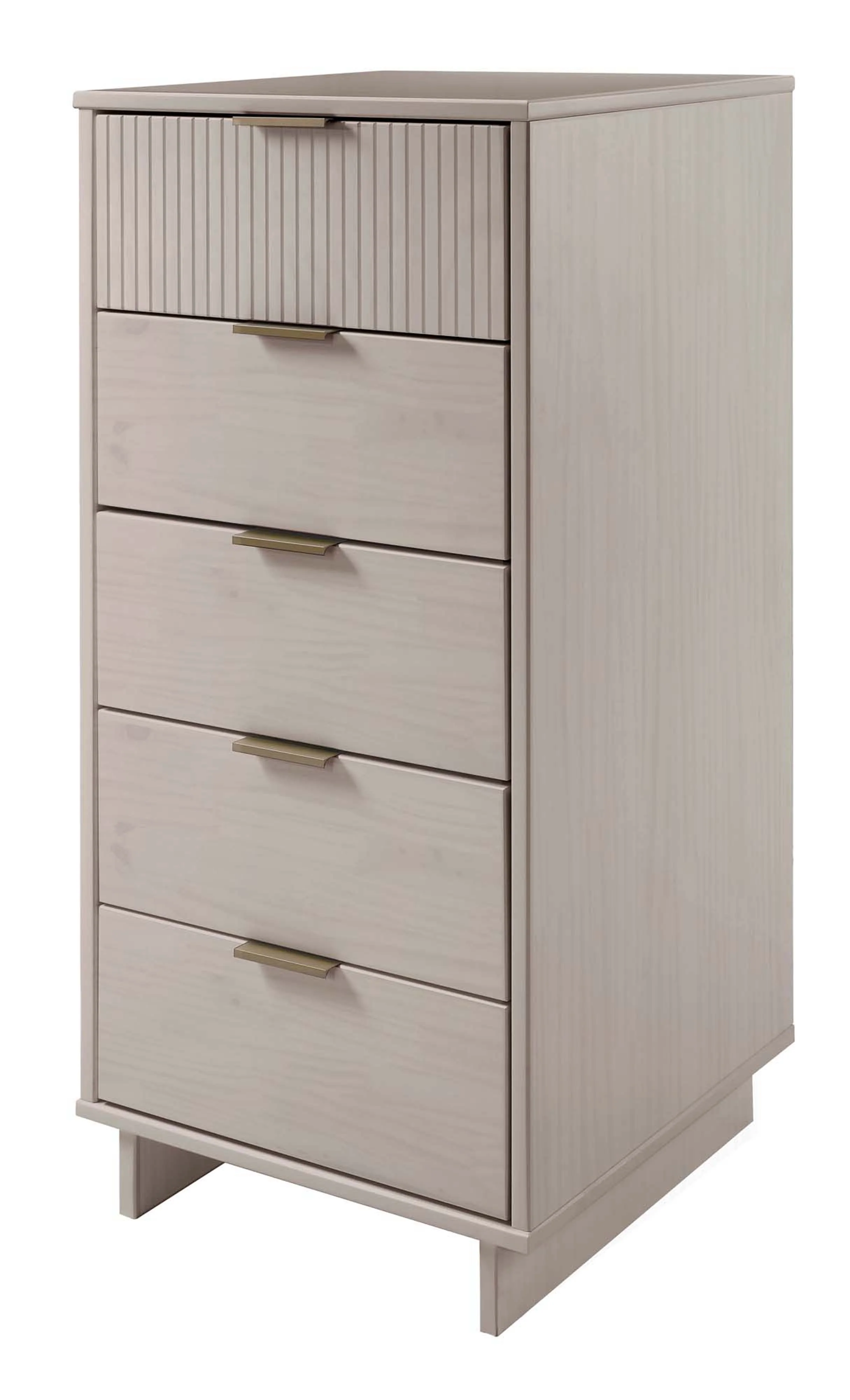 Granville 3-Piece Tall Narrow Chest, Double Dresser Set and Standard Dresser Set in Light Grey - Image 10