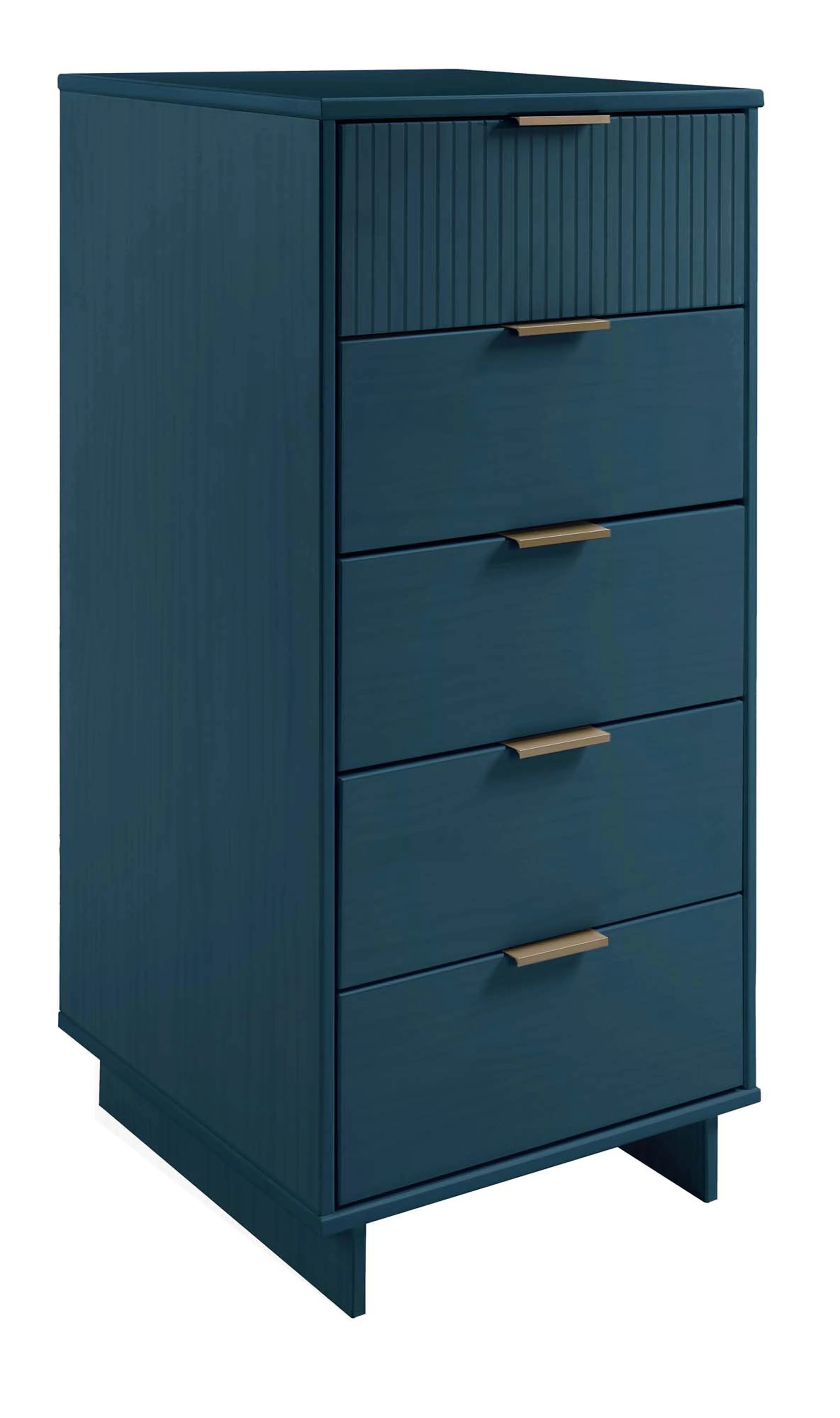 Granville 3-Piece Tall Narrow Chest, Double Dresser Set and Standard Dresser Set in Midnight Blue - Image 11
