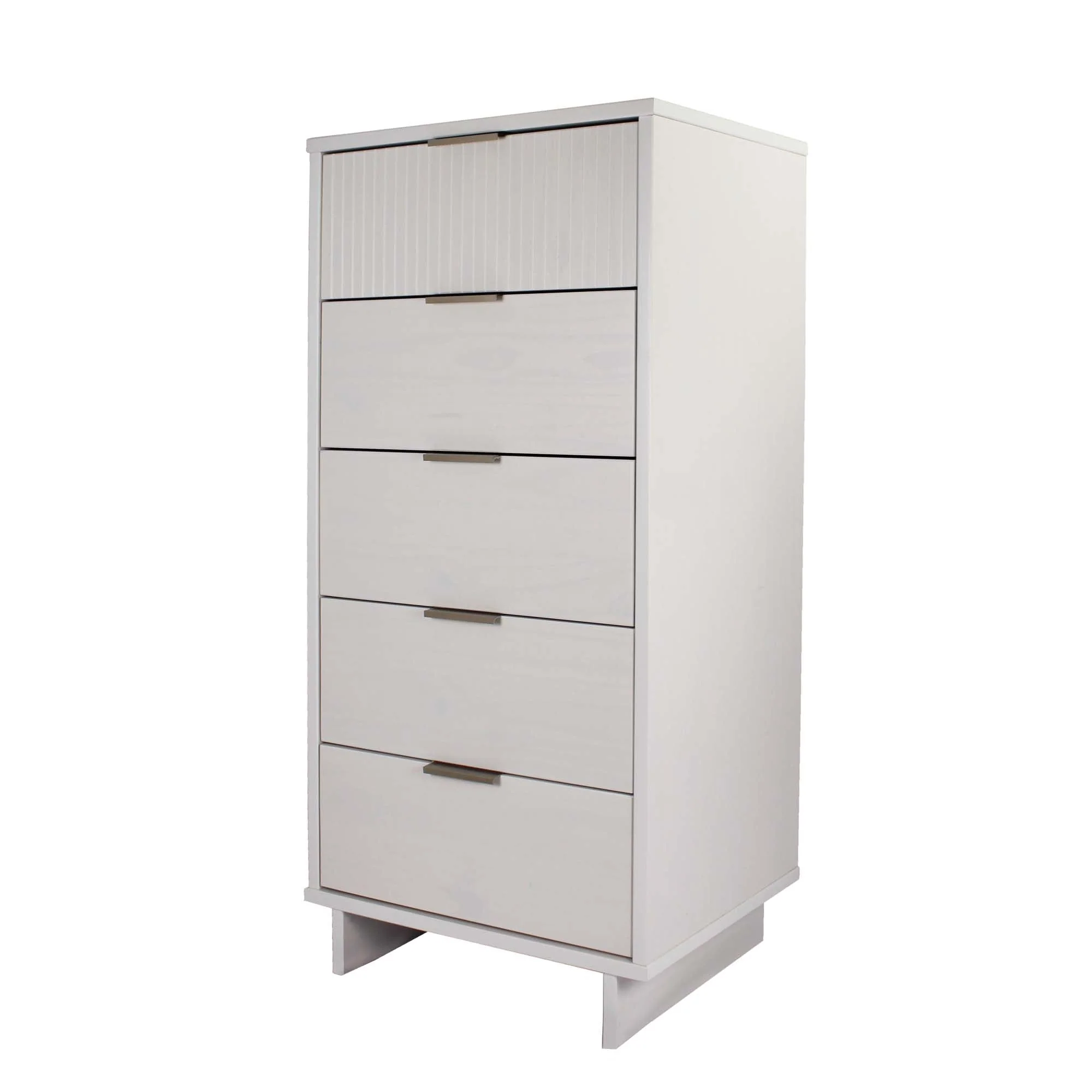 Granville 3-Piece Tall Narrow Chest, Double Dresser Set and Standard Dresser Set in White - Image 10