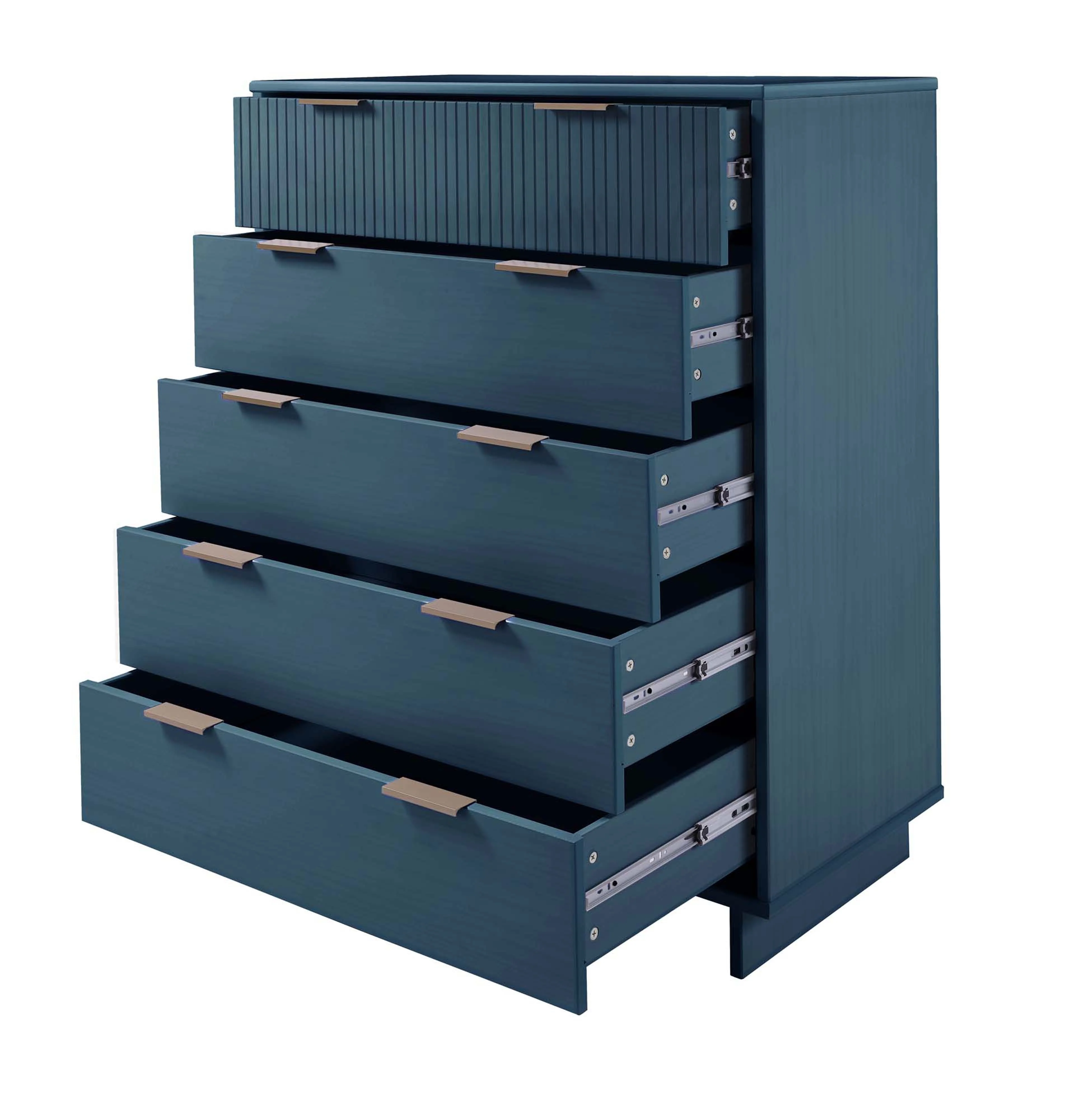 Granville 45.27 Tall Dresser in Midnight Blue - Image 5