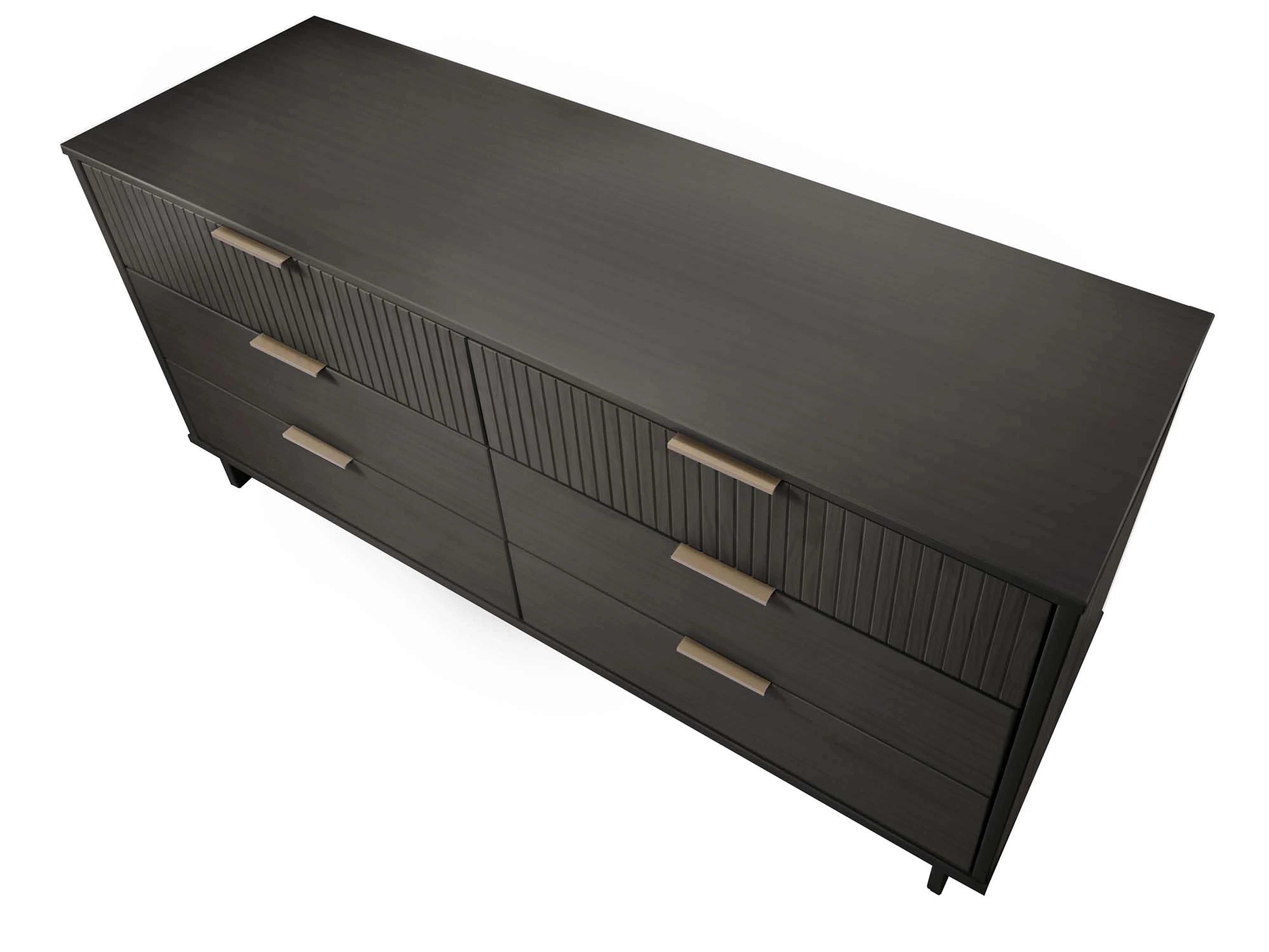 Granville 55.07 Double Wide Dresser in Dark Grey - Image 10