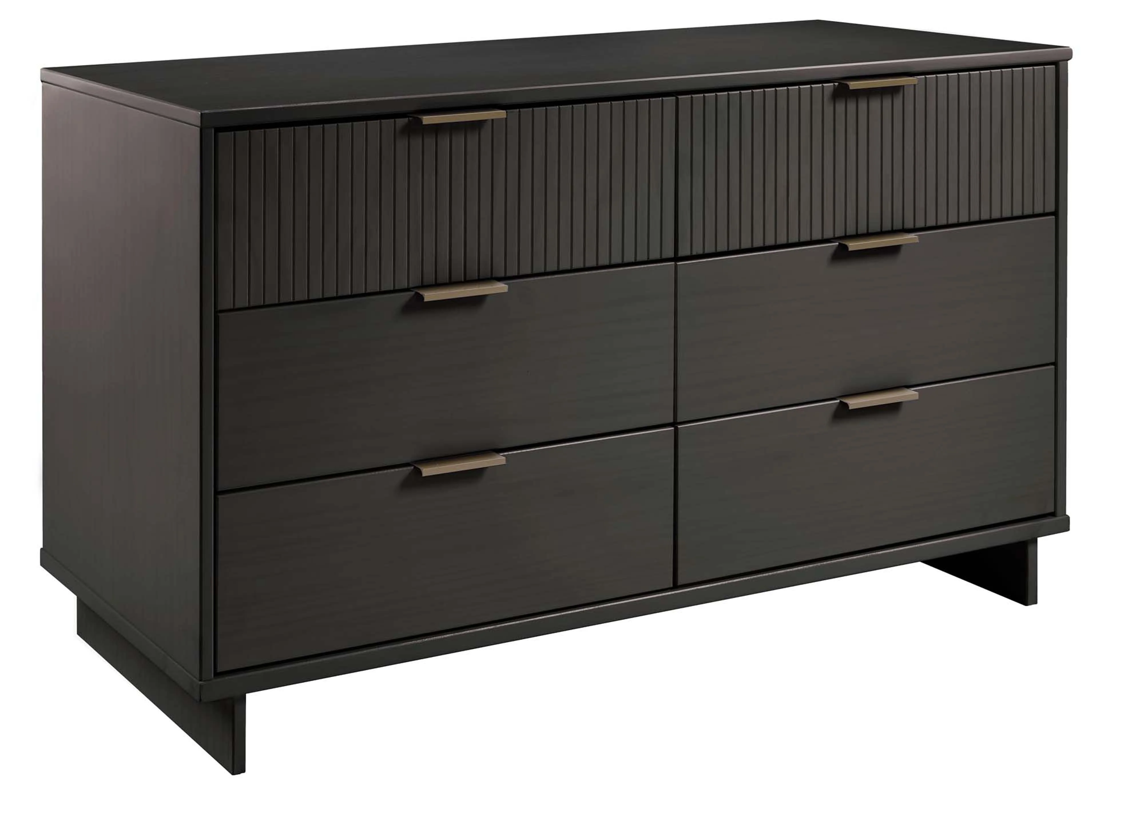 Granville 55.07 Double Wide Dresser in Dark Grey - Image 8