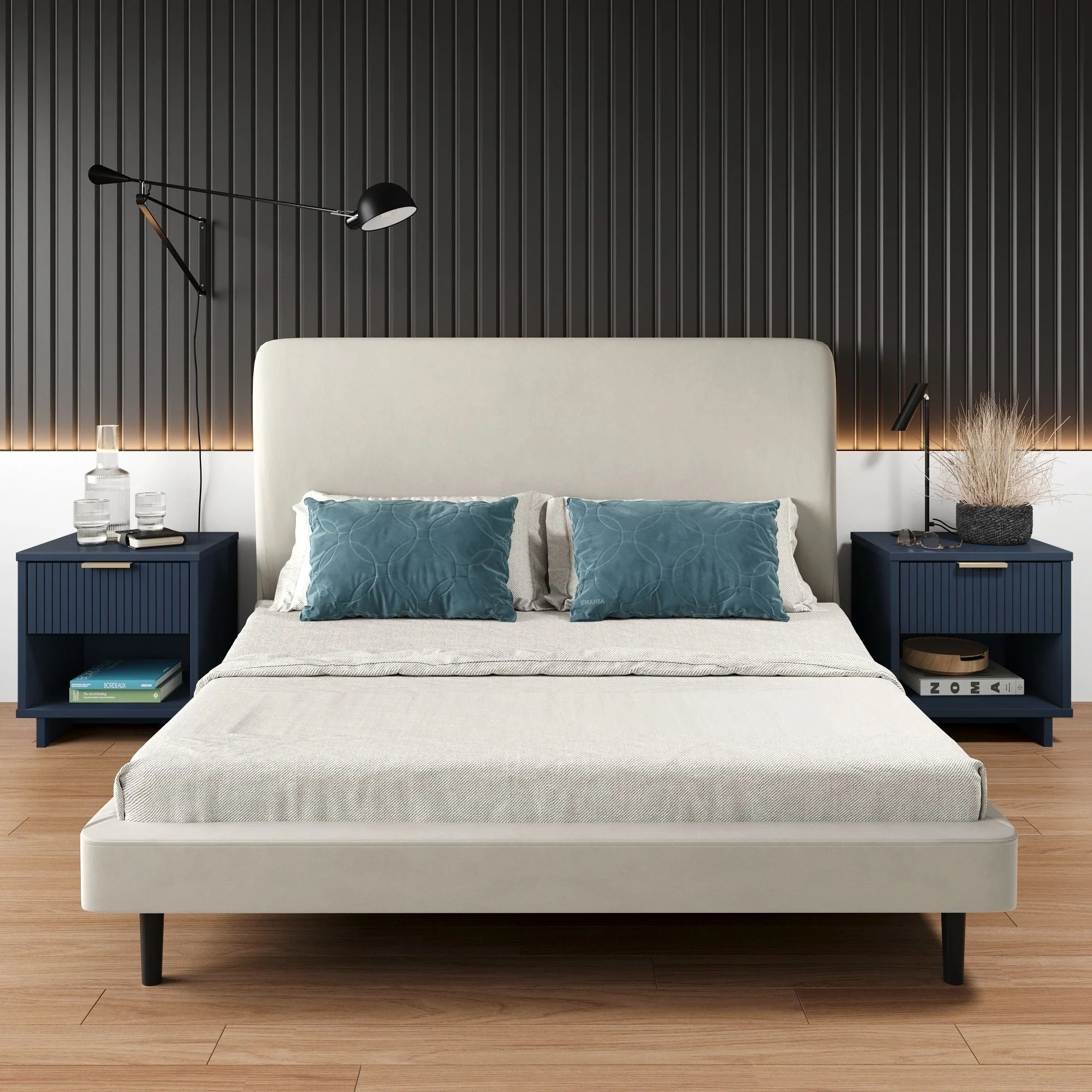 Granville Nightstand 1.0 in Midnight Blue (set of 2) - Image 2