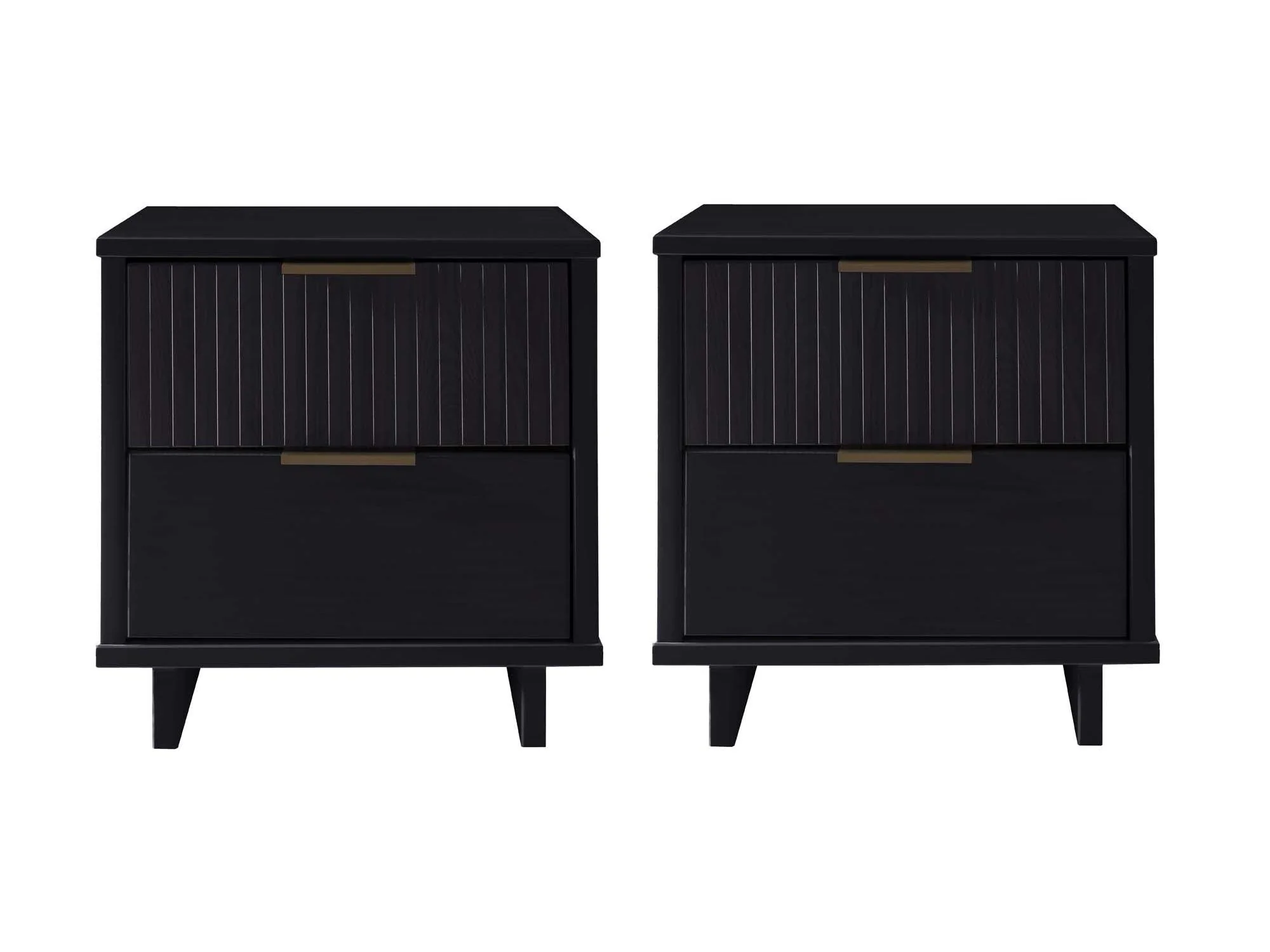 Granville Nightstand 2.0 in Black (set of 2)