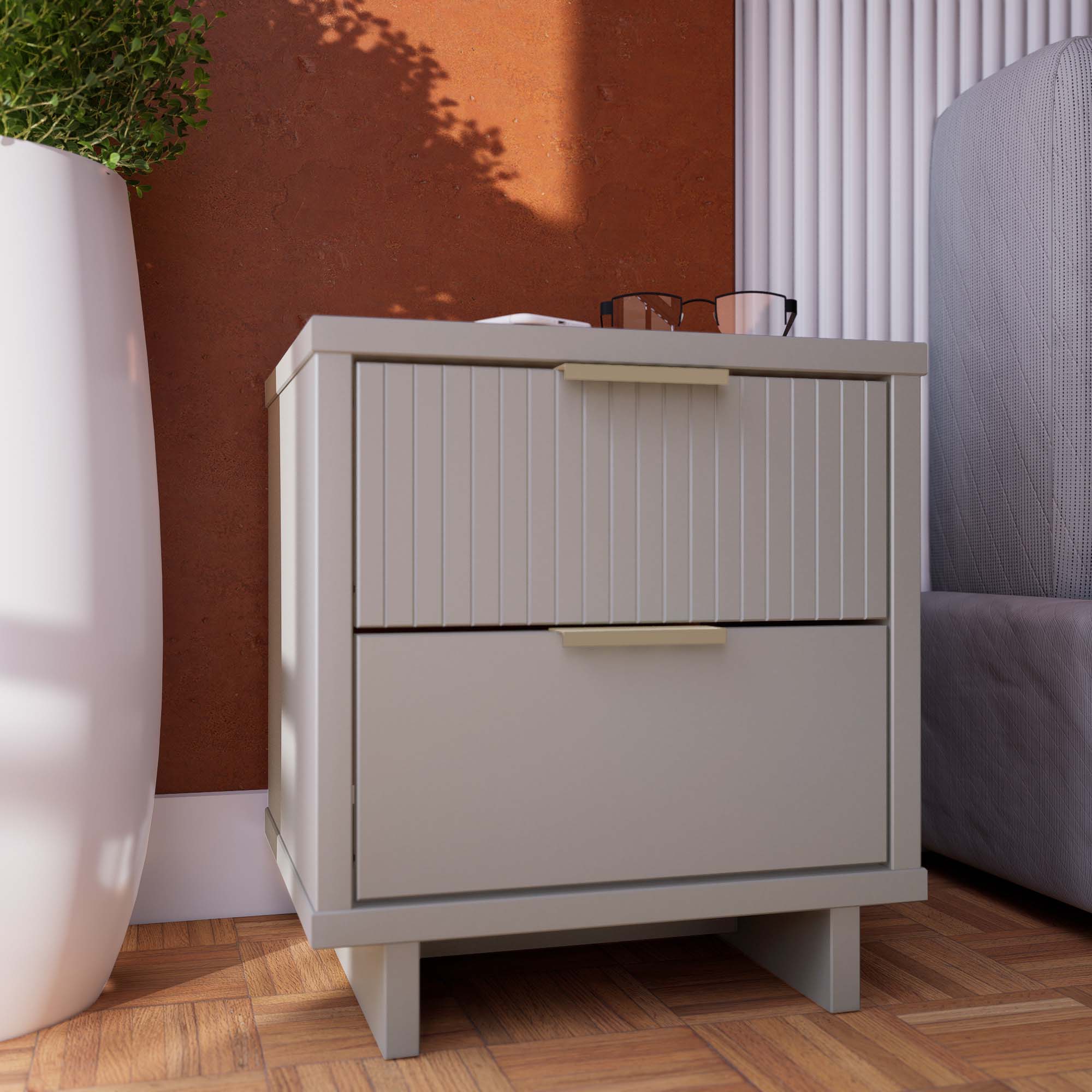 Granville Nightstand 2.0 in Light Grey - Image 2