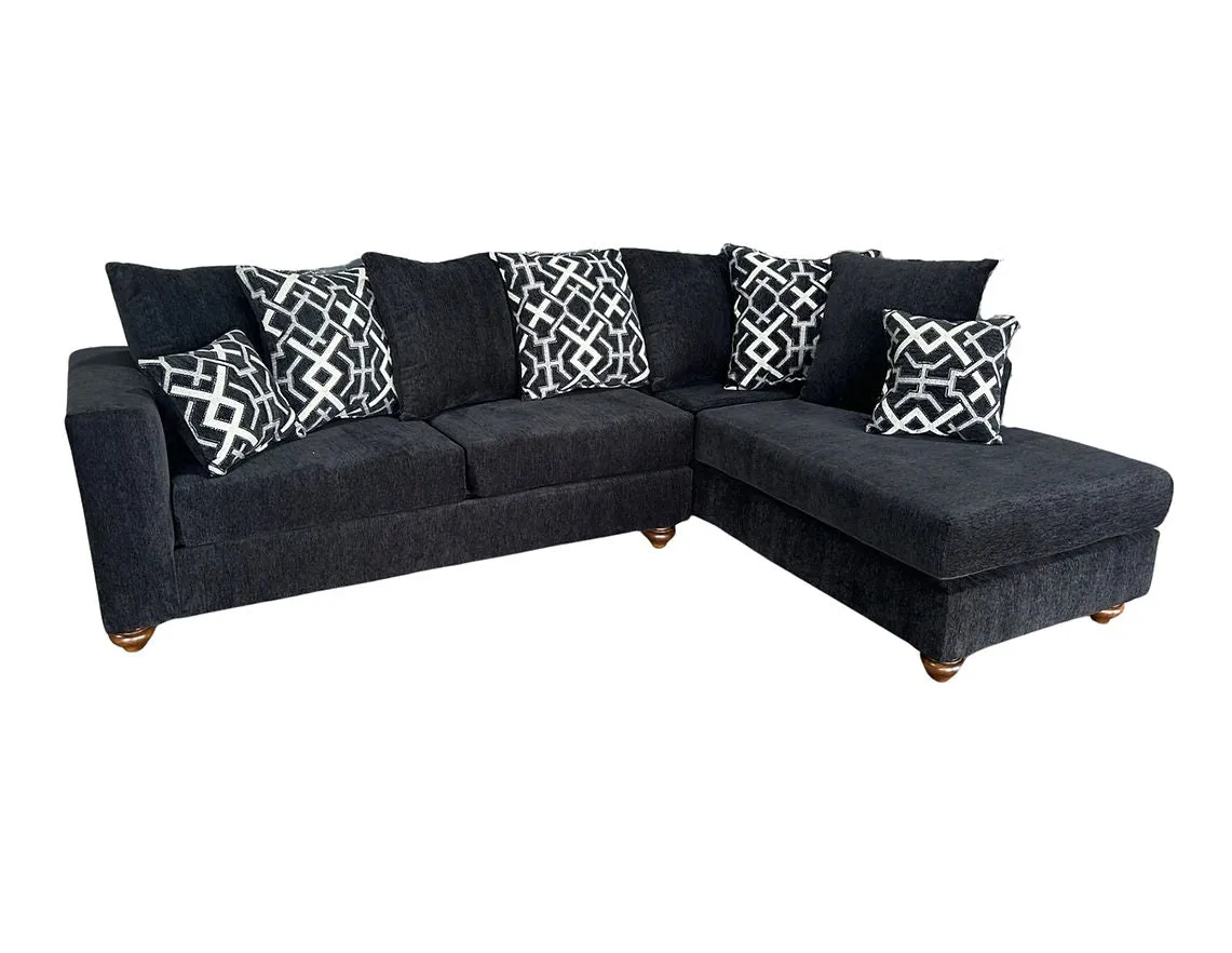Graphite Black Right Arm Facing (RAF) Sectional - Image 3