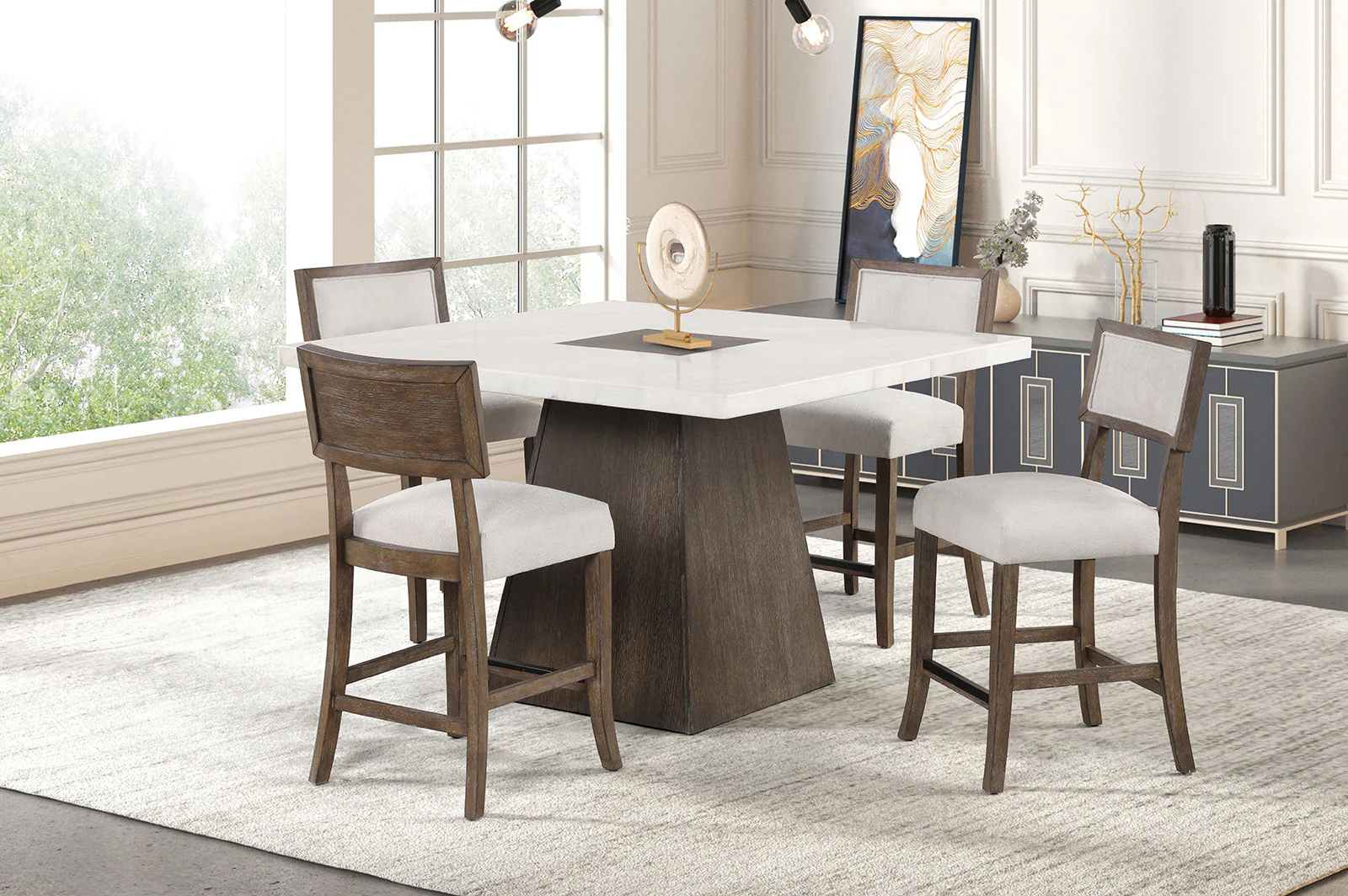 Grasten Dark Walnut Counter Ht. Table - Image 6