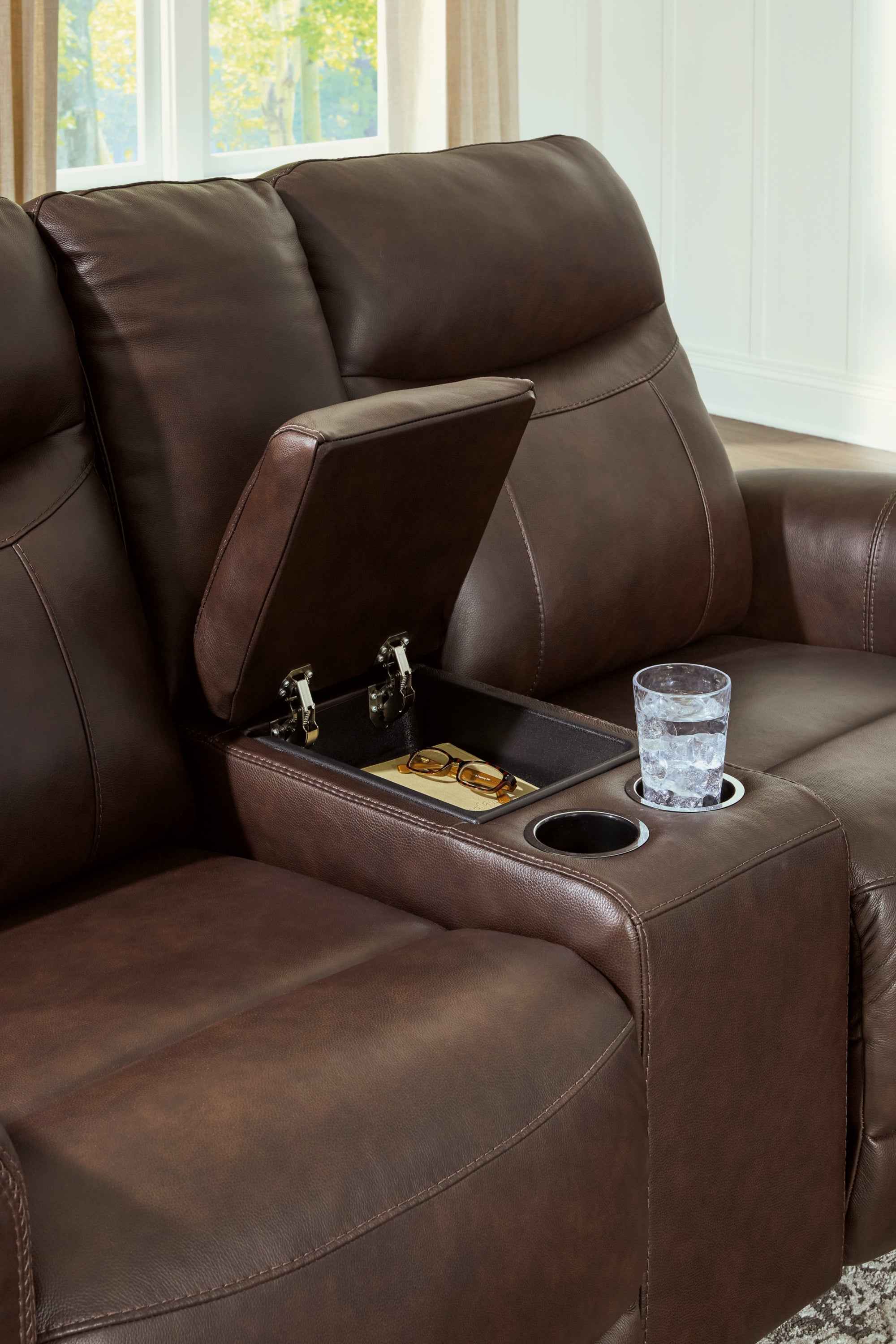 Gravier Cordova Power Reclining Loveseat with Console - Image 5