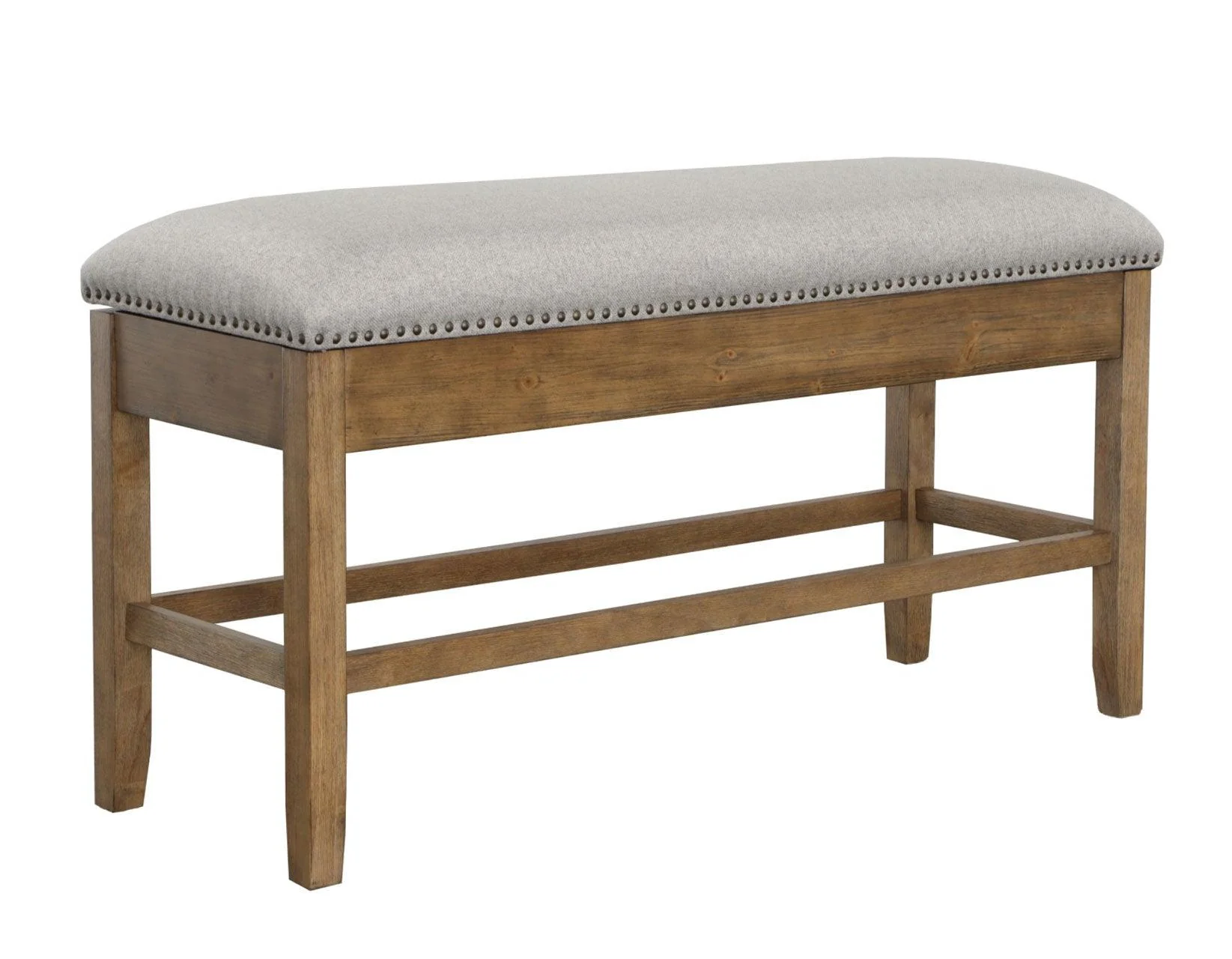 Grayson 24″ Counter Storage Bench w/Nailhead Trim - Image 3