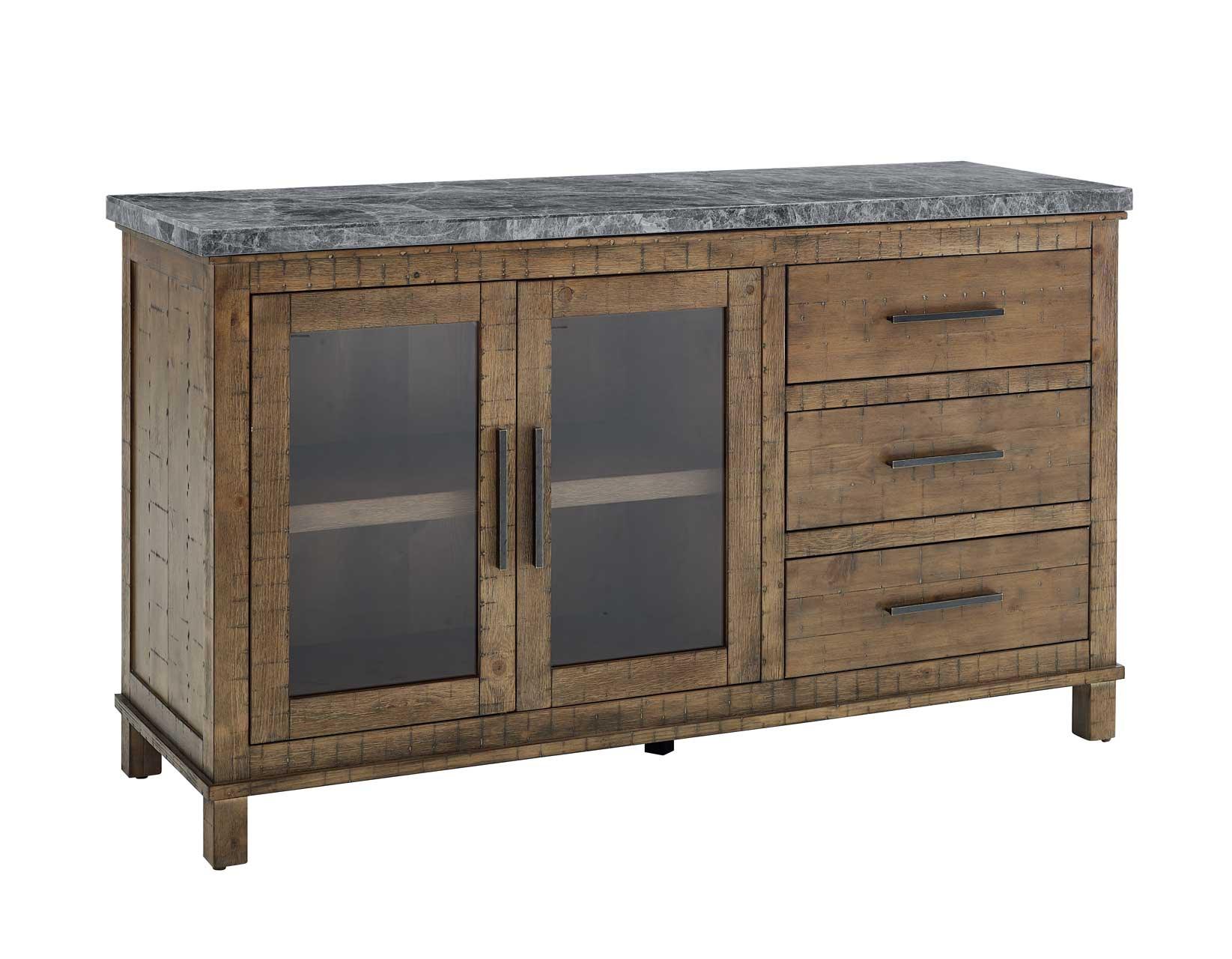 Grayson Gray Marble Top Server - Image 4