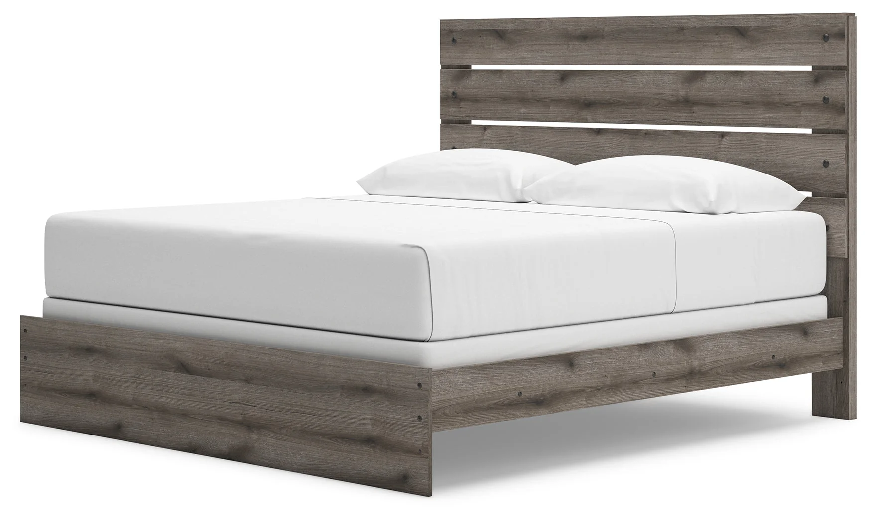 Graystorm Brown Gray King Panel Bed - Image 3