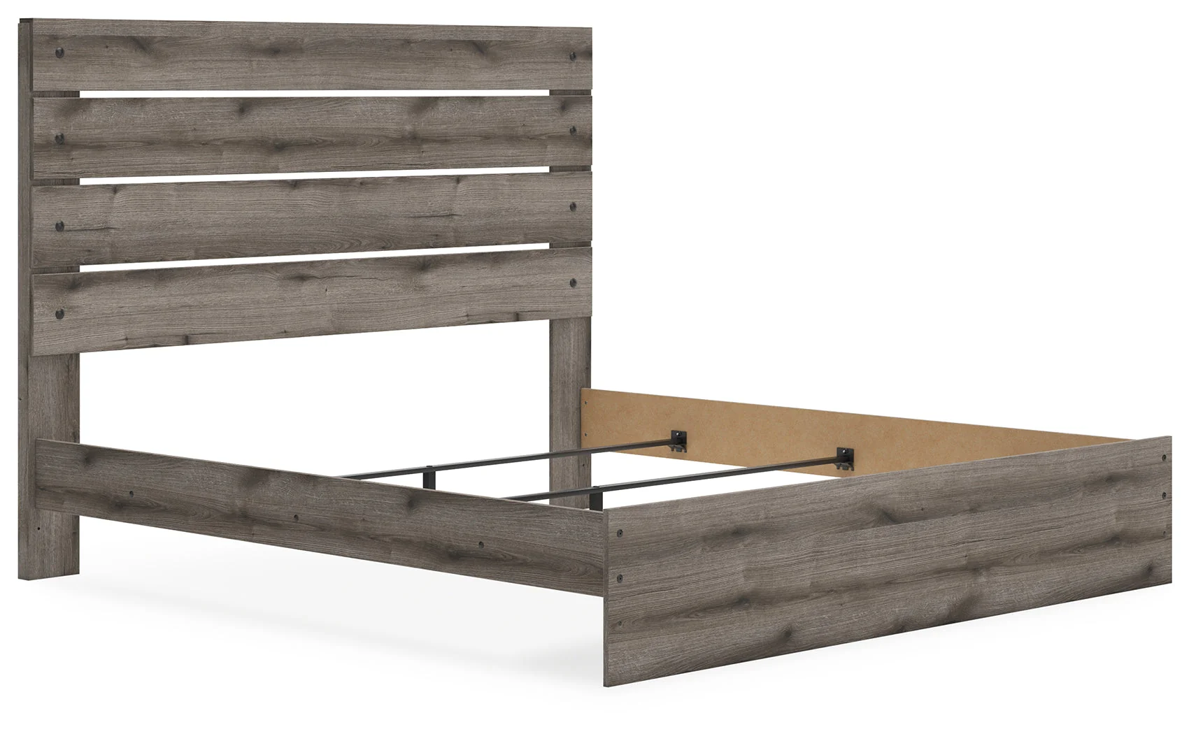 Graystorm Brown Gray King Panel Bed - Image 5