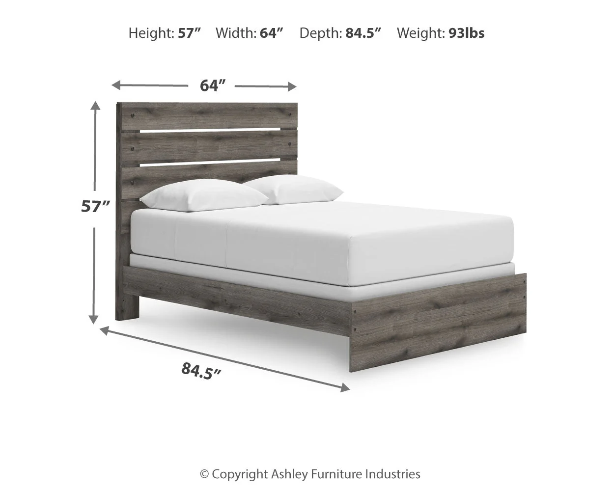 Graystorm Brown Gray Queen Panel Bed - Image 5