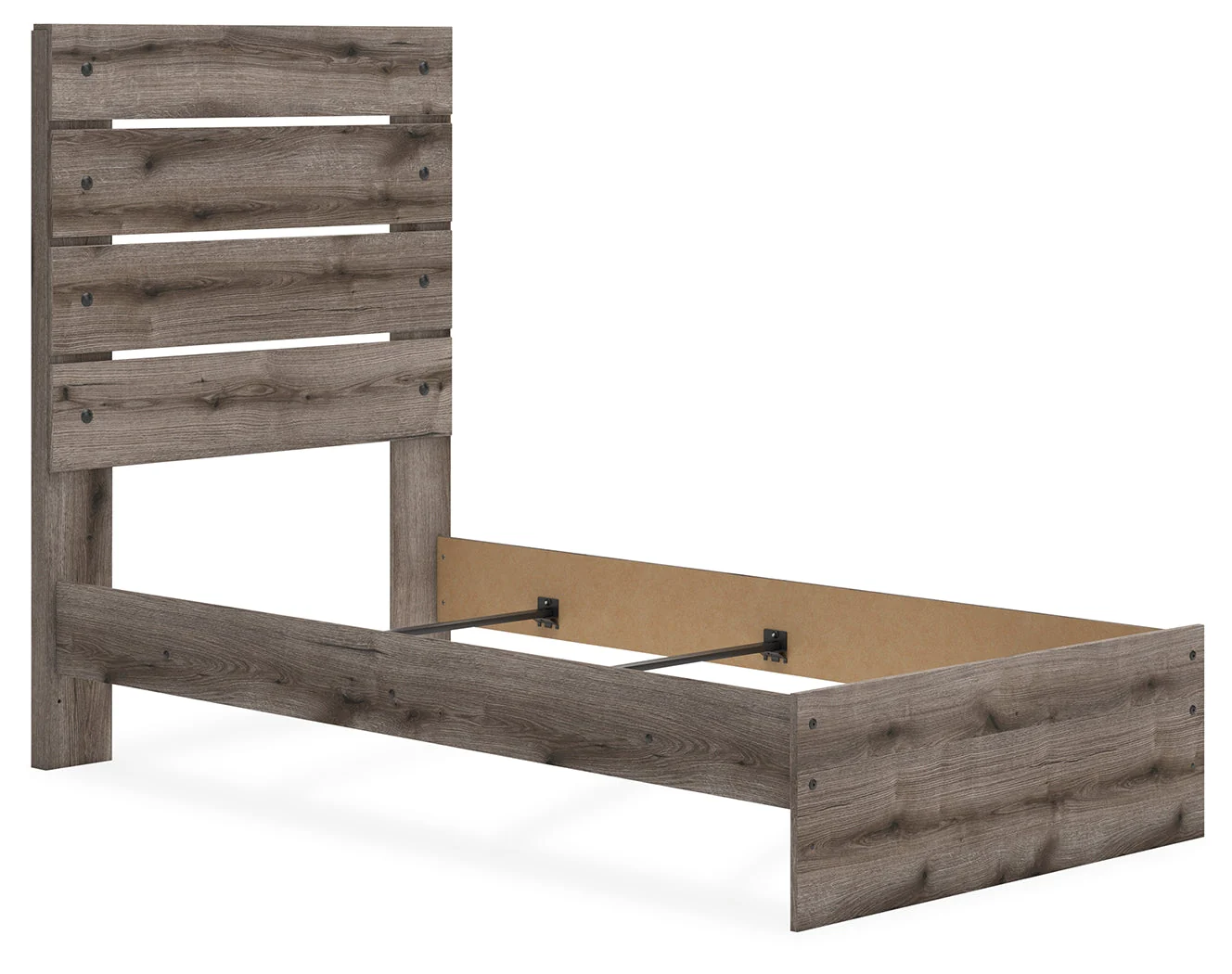 Graystorm Brown Gray Twin Panel Bed - Image 3
