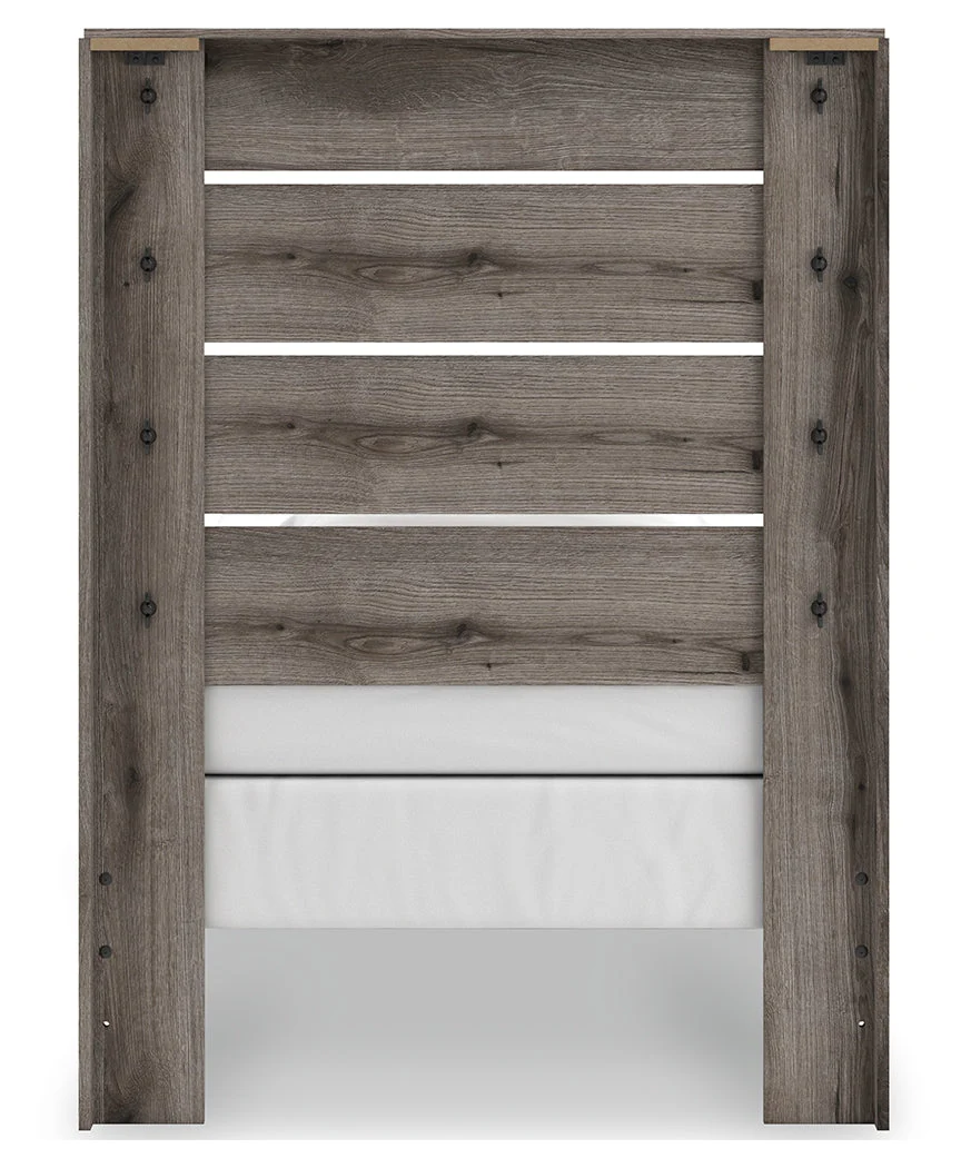 Graystorm Brown Gray Twin Panel Bed - Image 7