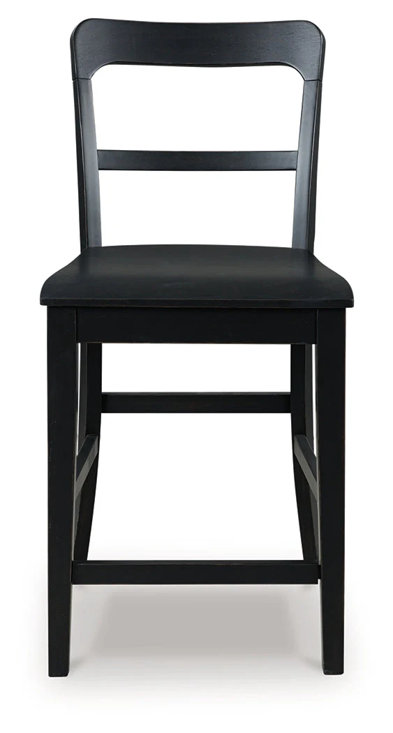 Greddinton Black Barstool (Set of 2) - Image 3