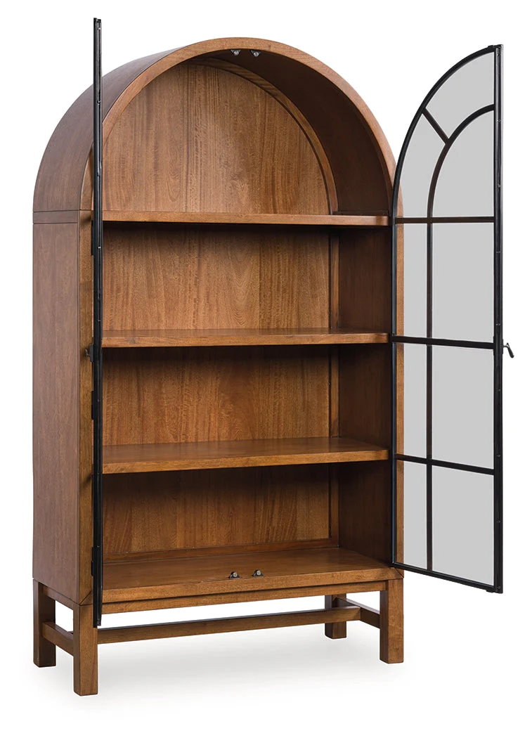 Greddinton Brown/Black Display Cabinet - Image 2
