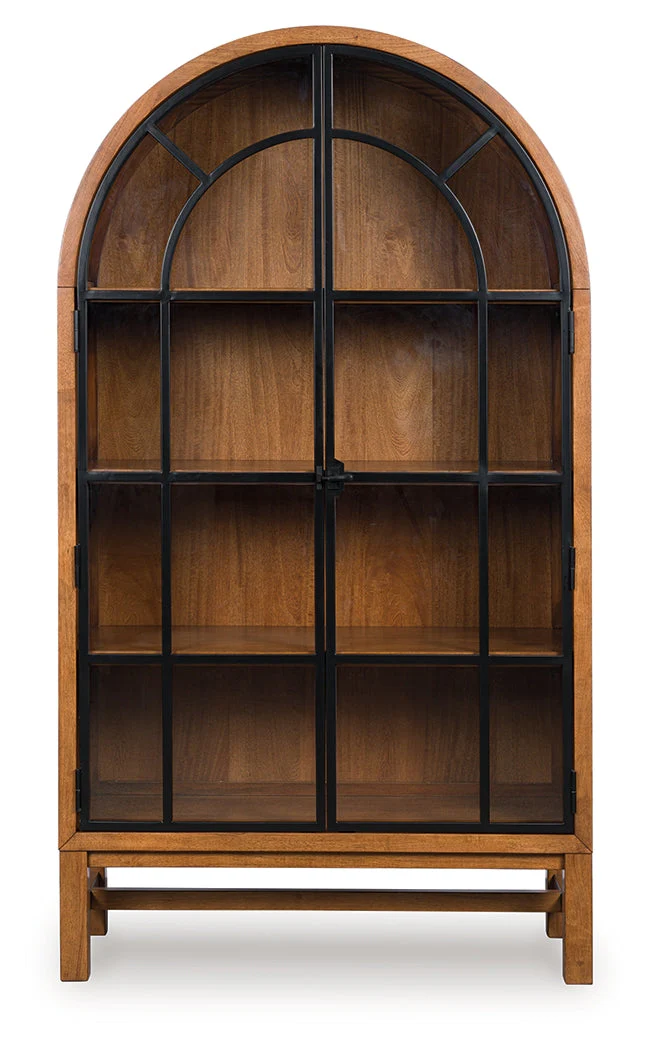 Greddinton Brown/Black Display Cabinet - Image 3