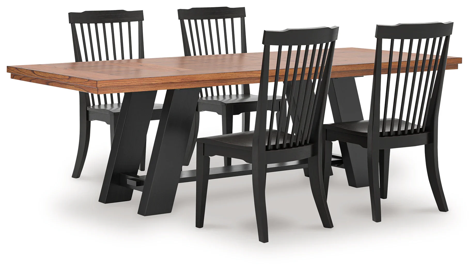Greddinton Brown Dining Table and 4 Chairs