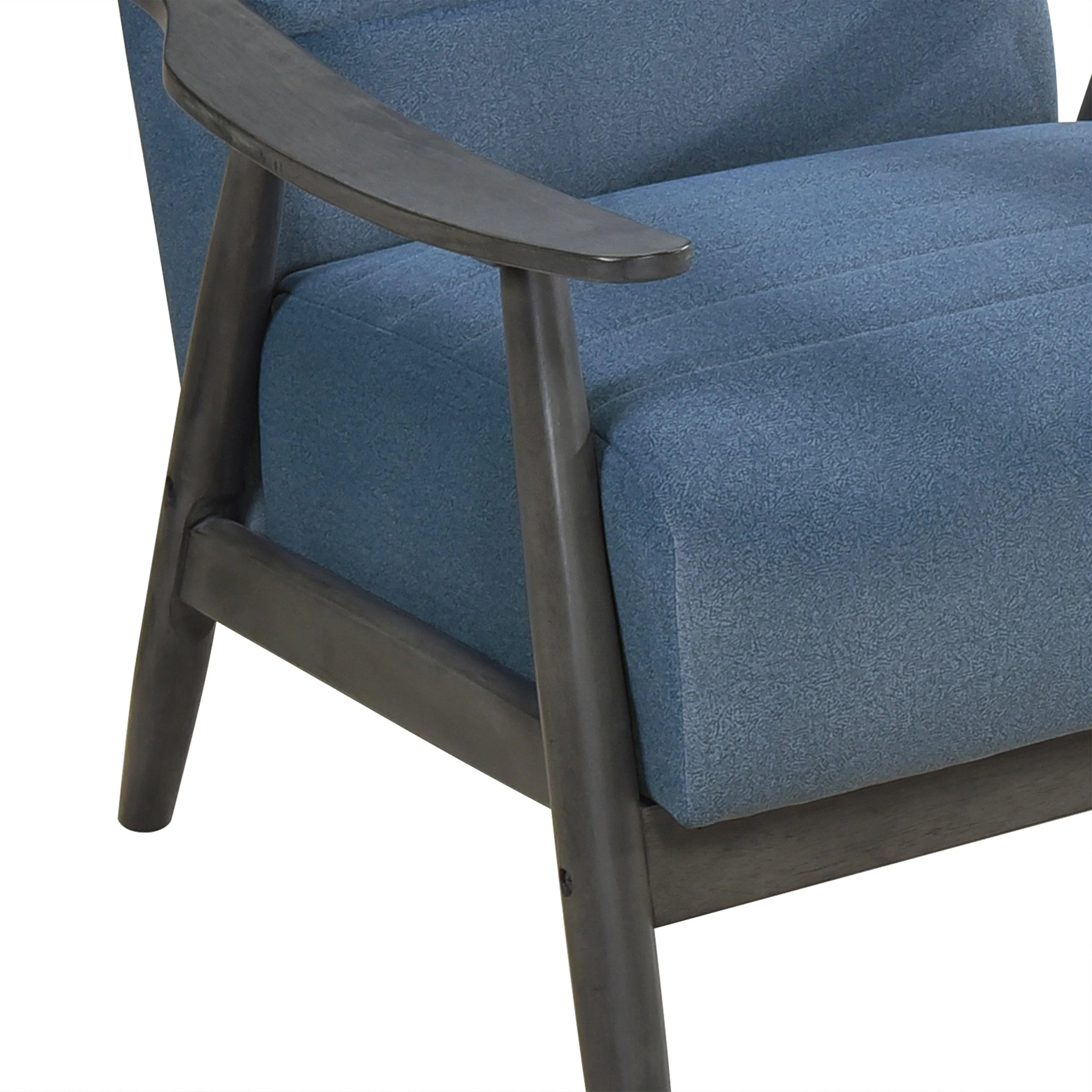 Greeley Blue Velvet Accent Chair - Image 5
