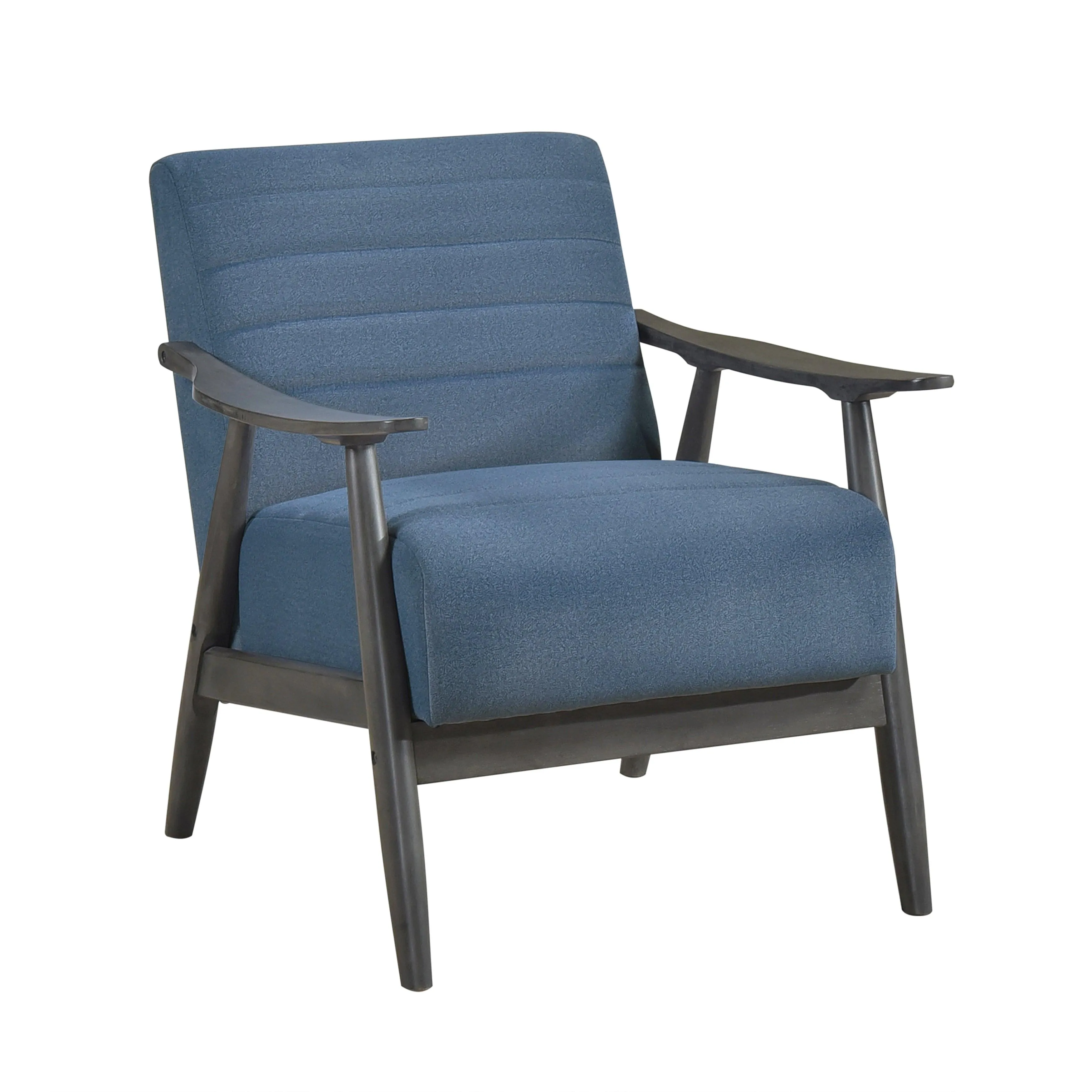 Greeley Blue Velvet Accent Chair - Image 7