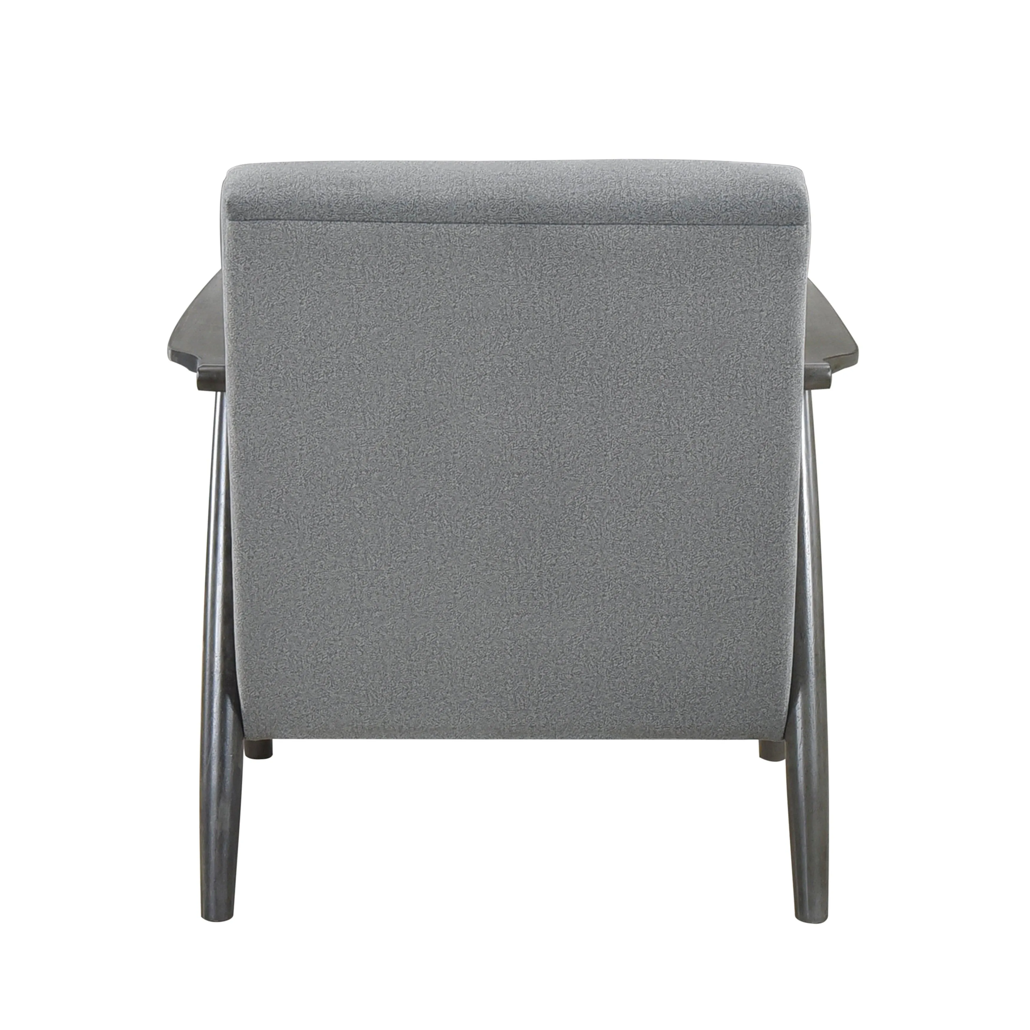 Greeley Gray Velvet Accent Chair - Image 4