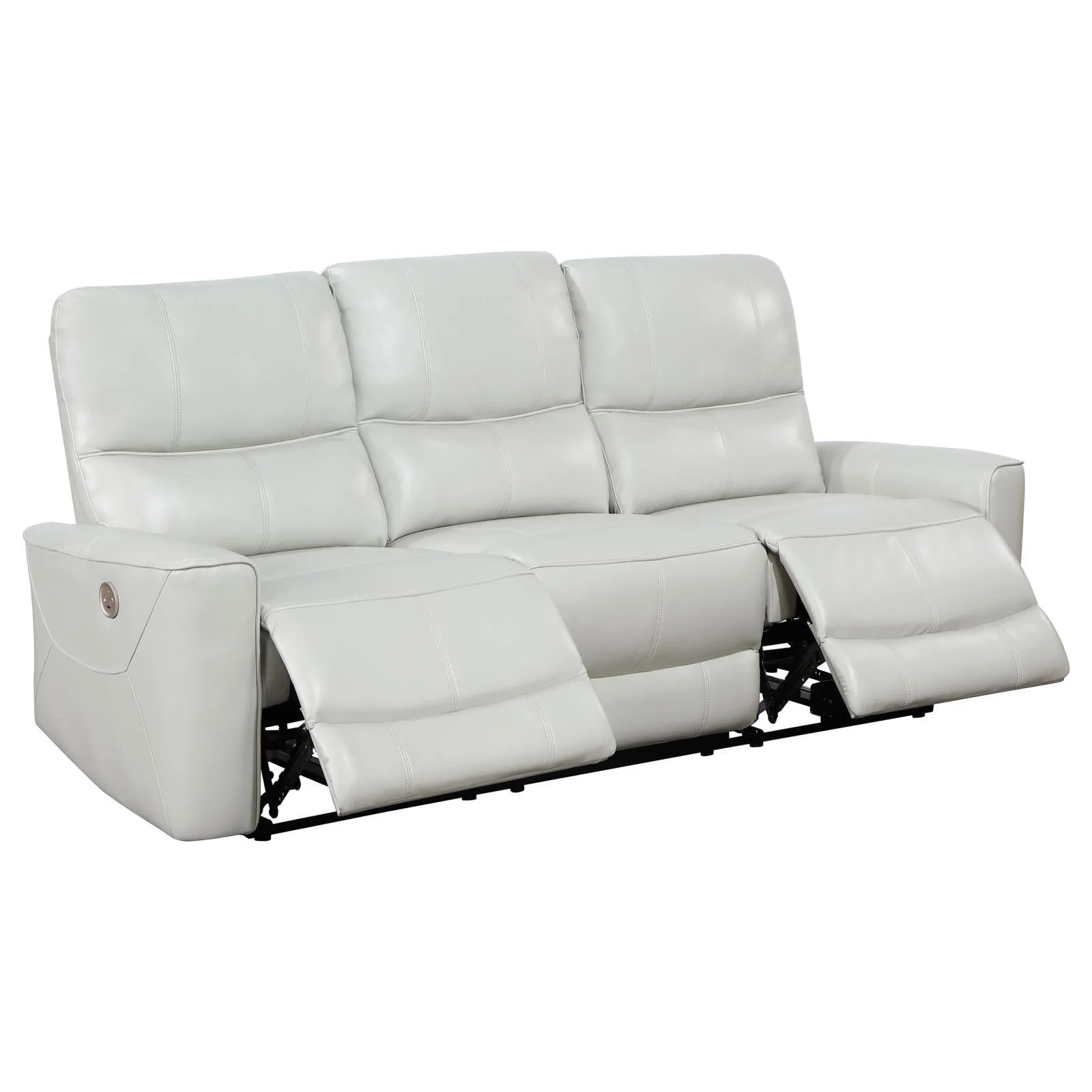 Greenfield Dove Grey 3-Piece Power Reclining Sofa Set - Image 4