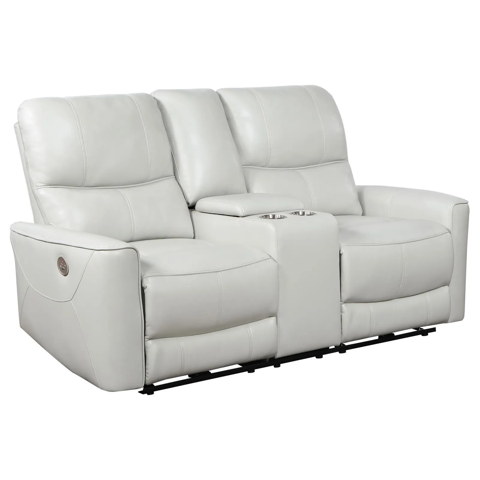 Greenfield Dove Grey 3-Piece Power Reclining Sofa Set - Image 7