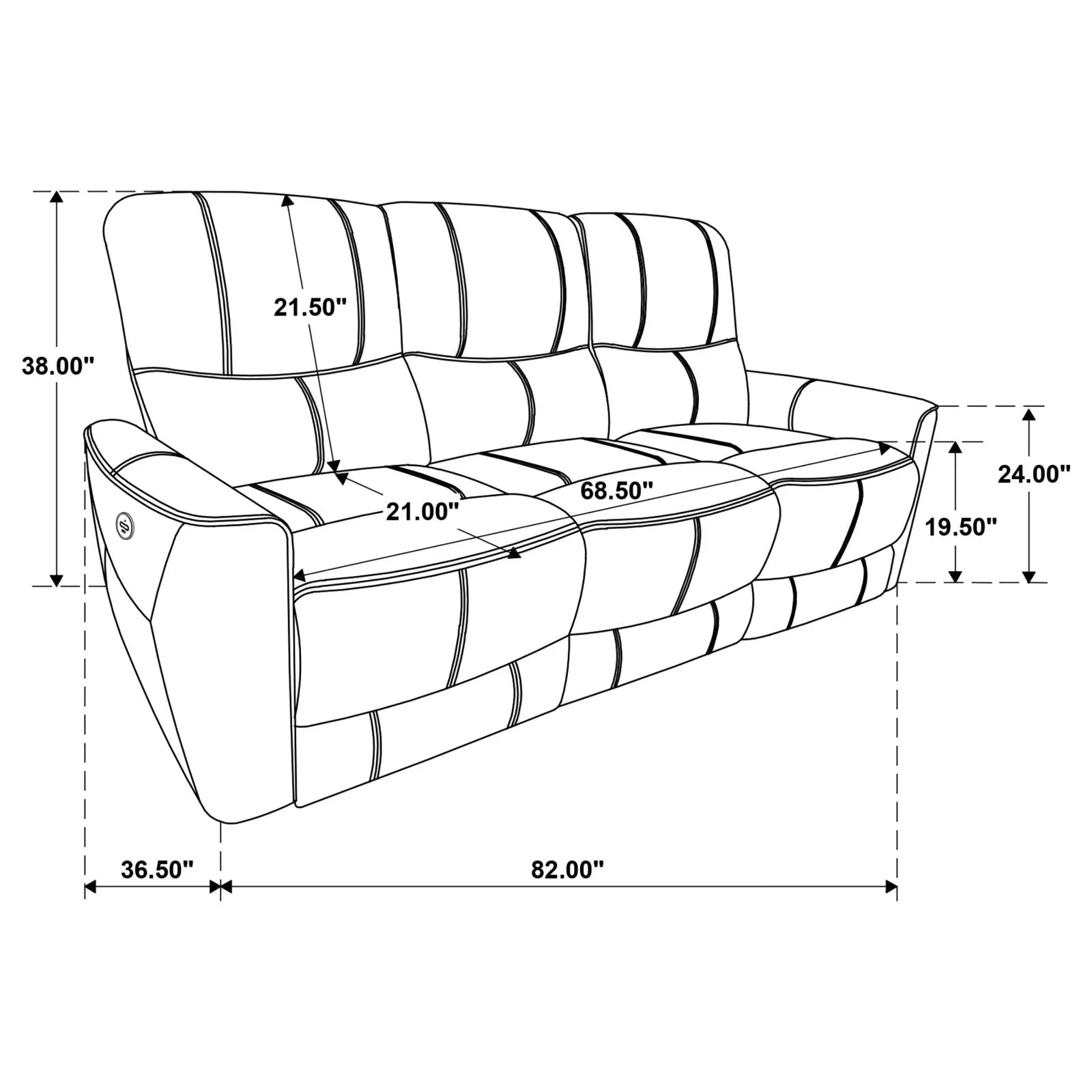 Greenfield Saddle Brown 2-Piece Upholstered Power Reclining Set - Image 16