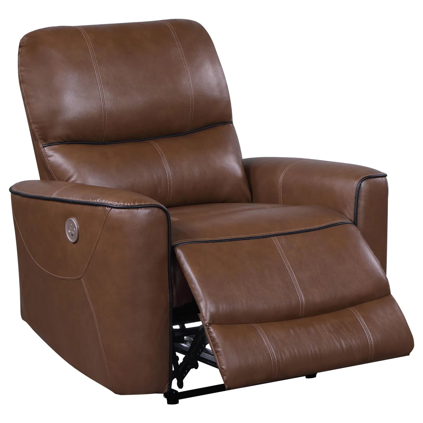 Greenfield Saddle Brown 3-Piece Upholstered Power Reclining Set - Image 13