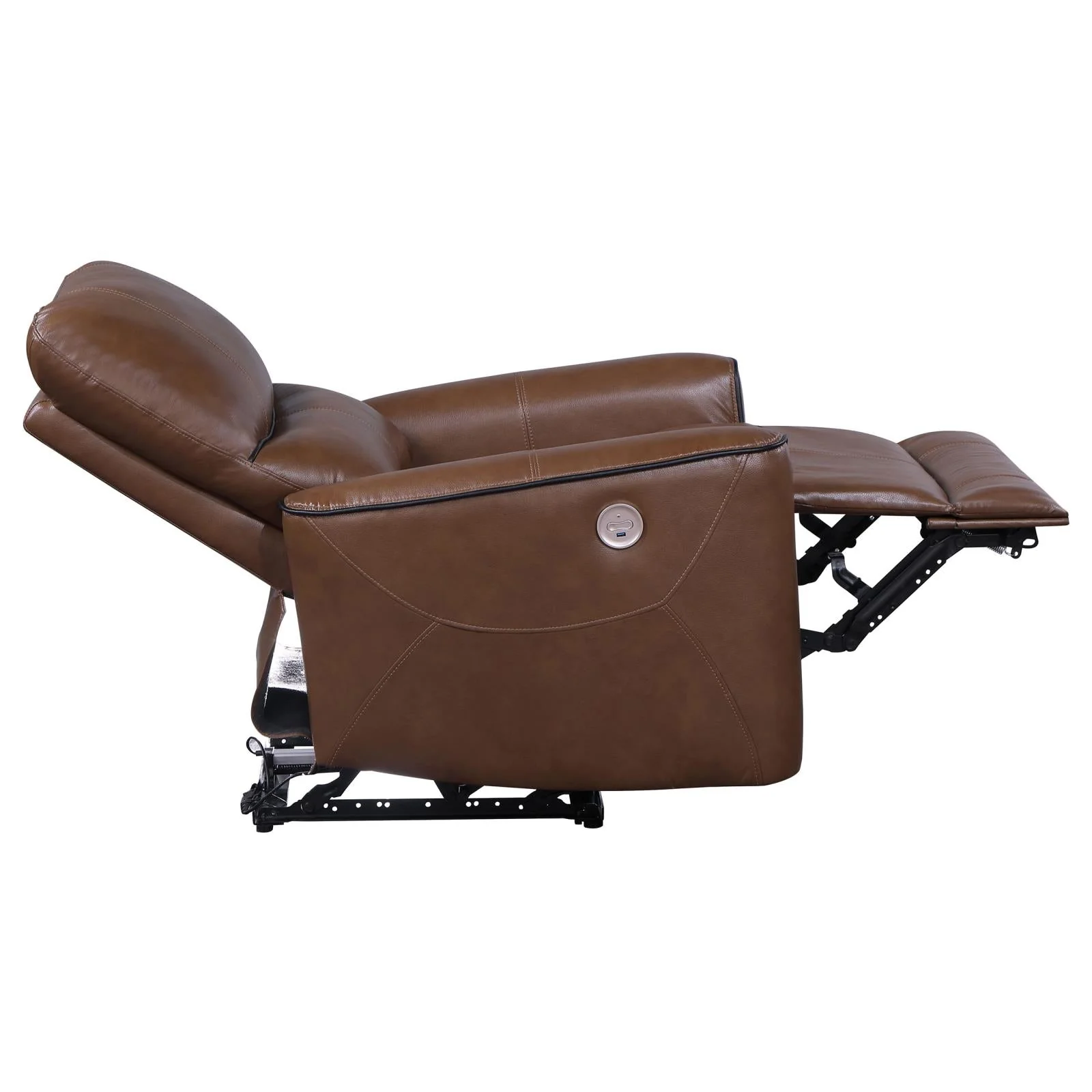 Greenfield Saddle Brown 3-Piece Upholstered Power Reclining Set - Image 15