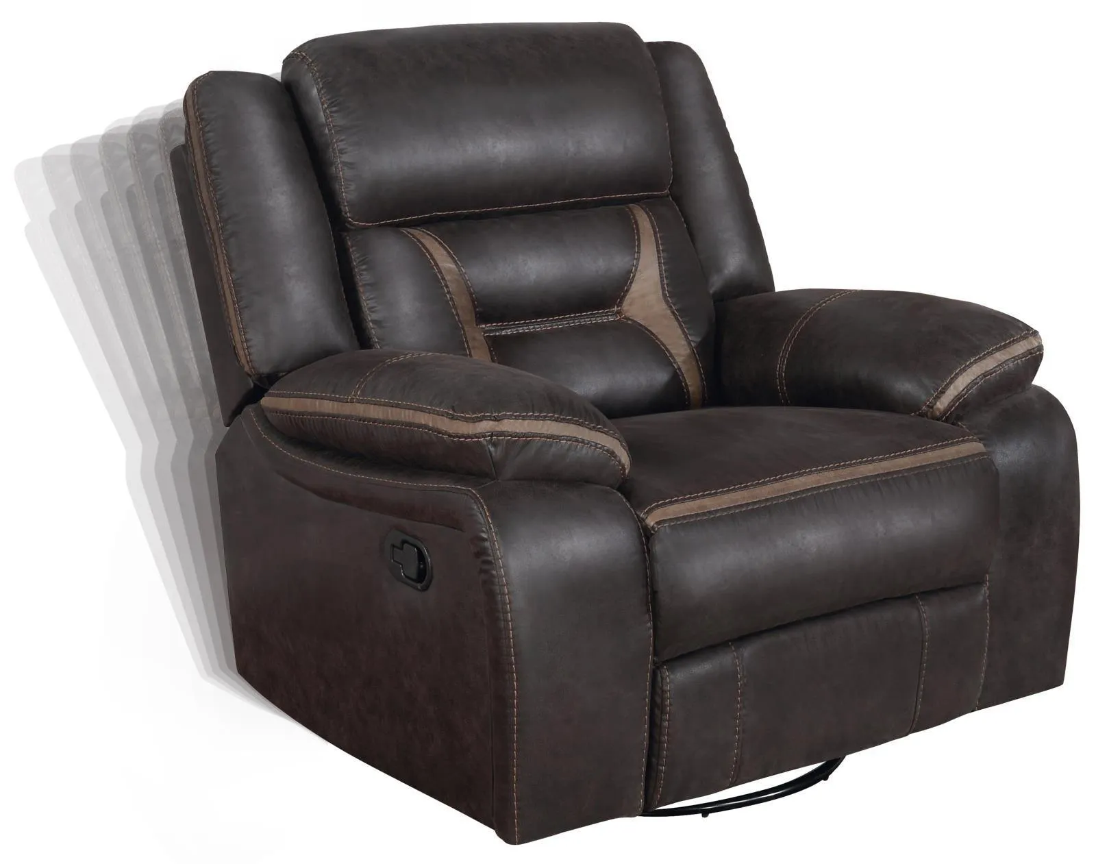 Greer Dark Brown 3-Piece Upholstered Tufted Living Room Set - Image 15
