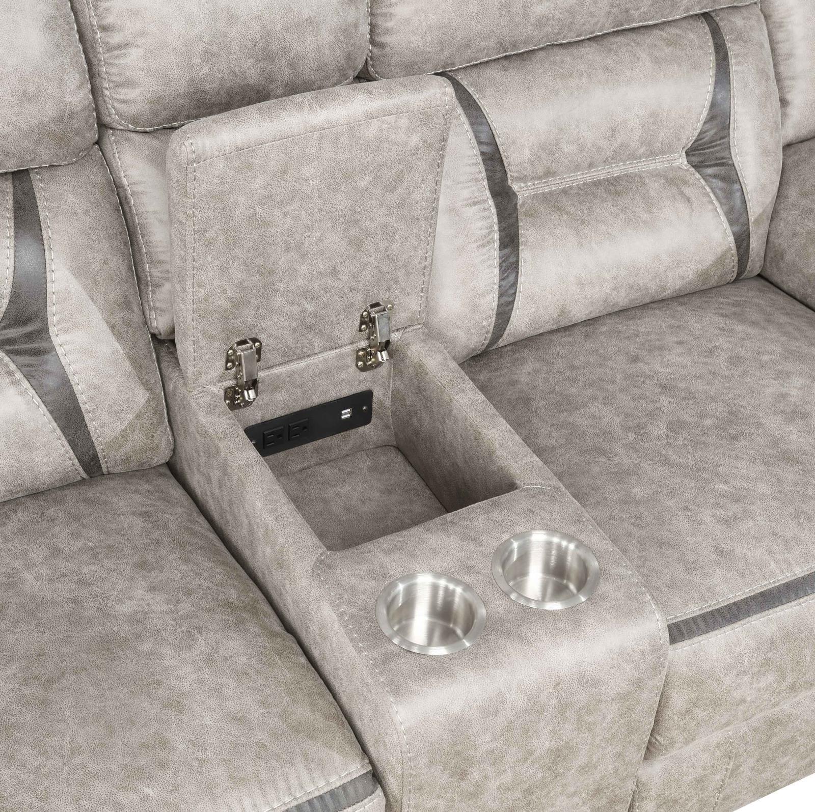 Greer Taupe 2-Piece Upholstered Tufted Living Room Set - Image 10