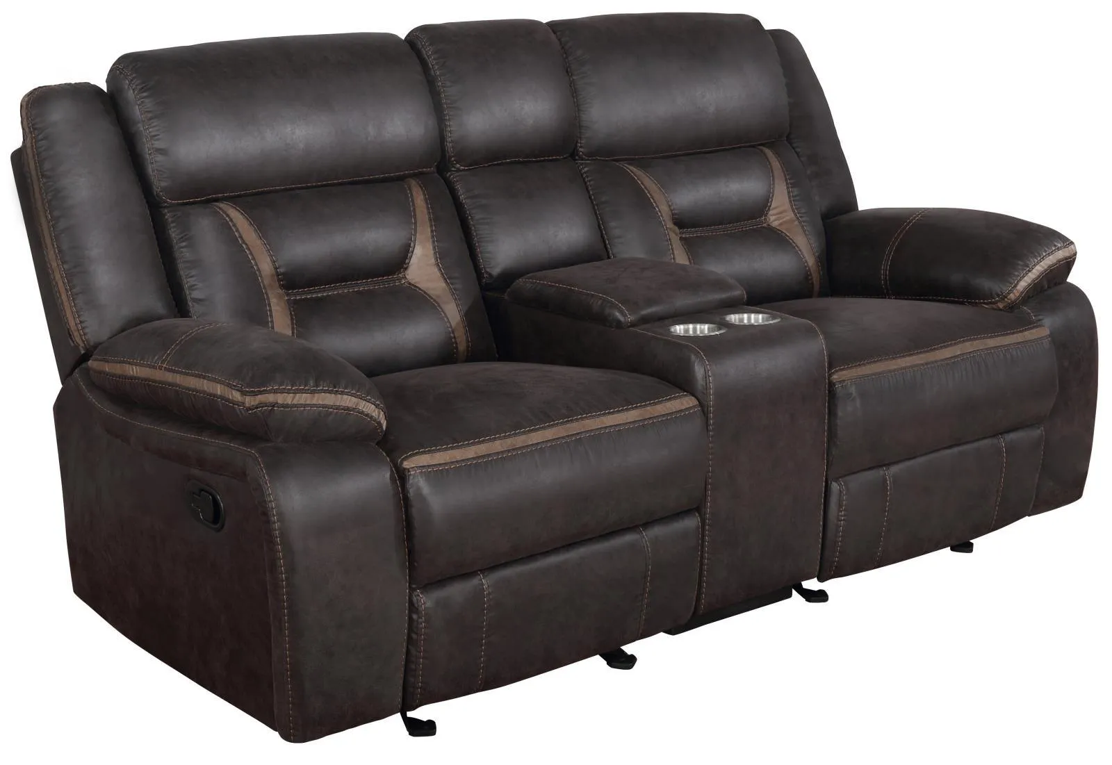 Greer Upholstered Tufted Back Glider Loveseat - Image 3