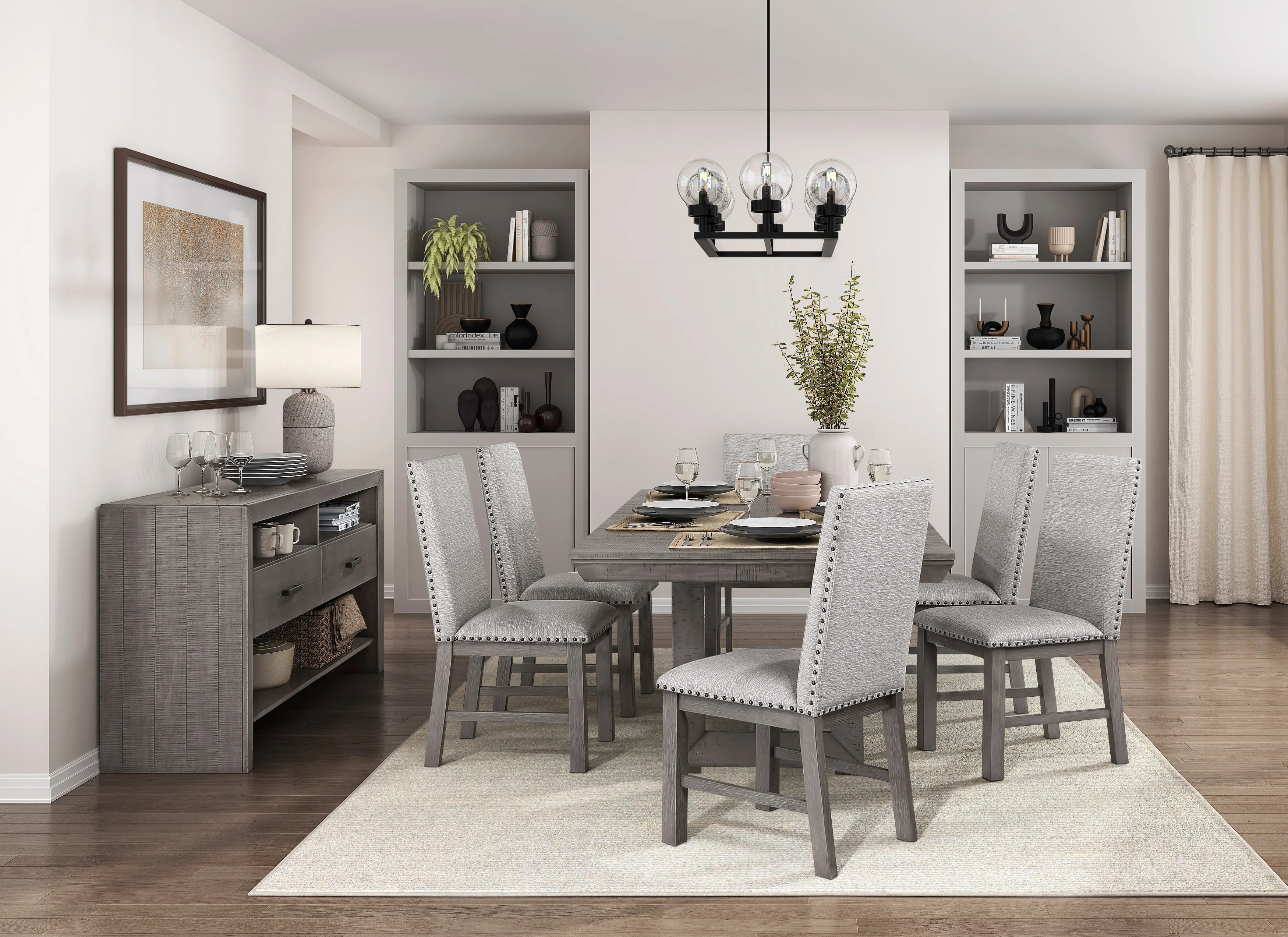 Gresham Gray Dining Side Chair, Set of 2 - Image 4
